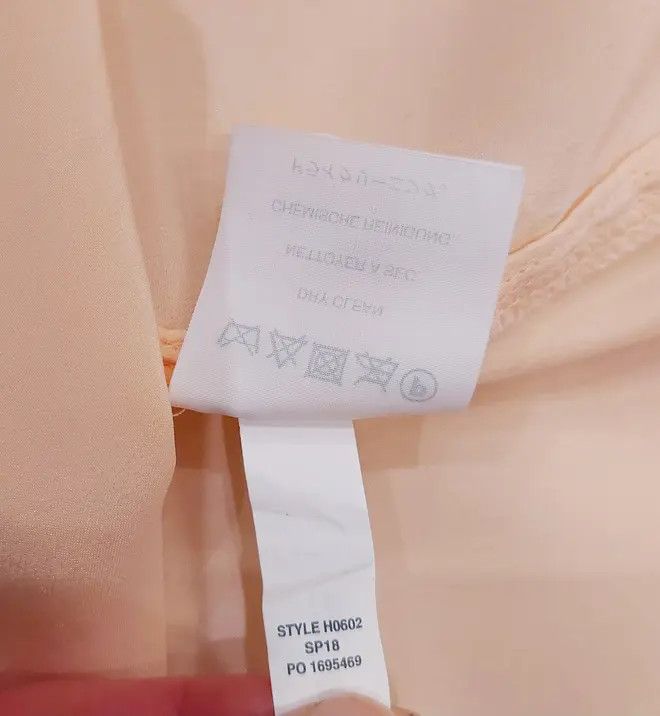 J.Crew 100% silk shirt J.Crew apricot luxury soft unique 80s 90s Size S / US 4 / IT 40 - 9 Thumbnail