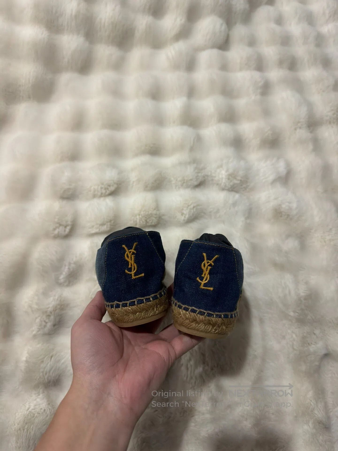 Saint Laurent Paris Saint Laurent Paris Gold-Plated Fisherman Shoes| Size US 12 / EU 45 - 2 Thumbnail