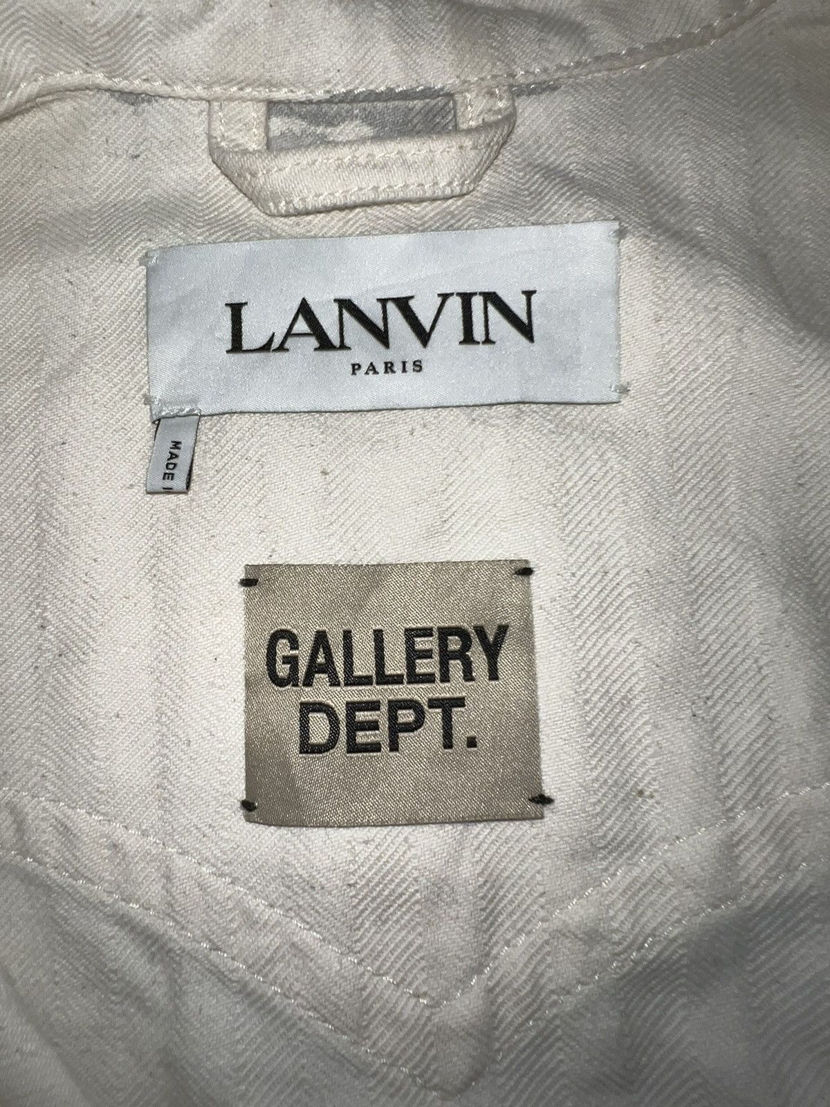 Gallery Dept. × Lanvin Lanvin X Gallery Dept. Paint Splatter Denim Jacket Size US S / EU 44-46 / 1 - 7 Thumbnail