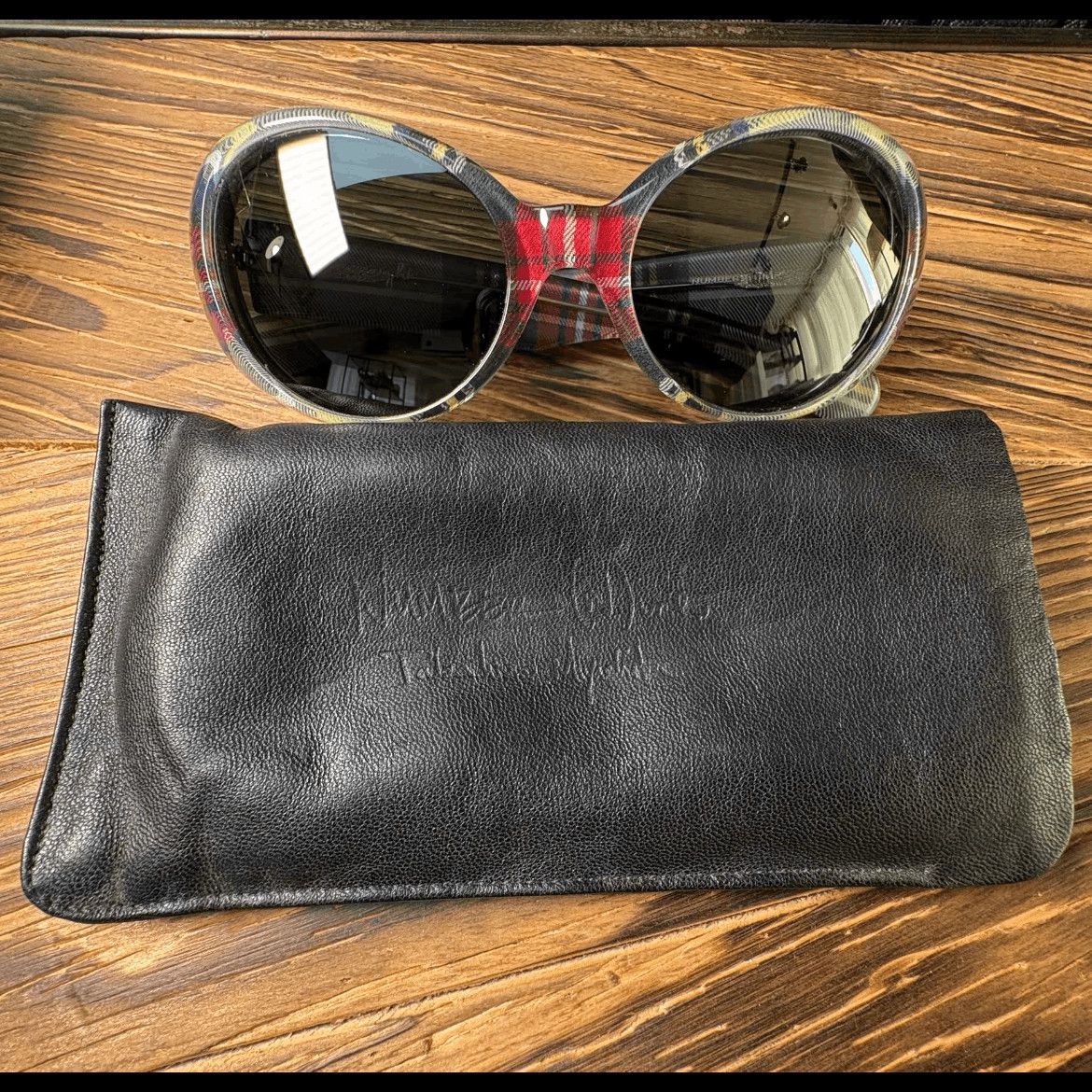 Number (N)ine One size Number Nine 05SS Plaid Sunglasses mojos9201020 Size ONE SIZE - 2 Thumbnail