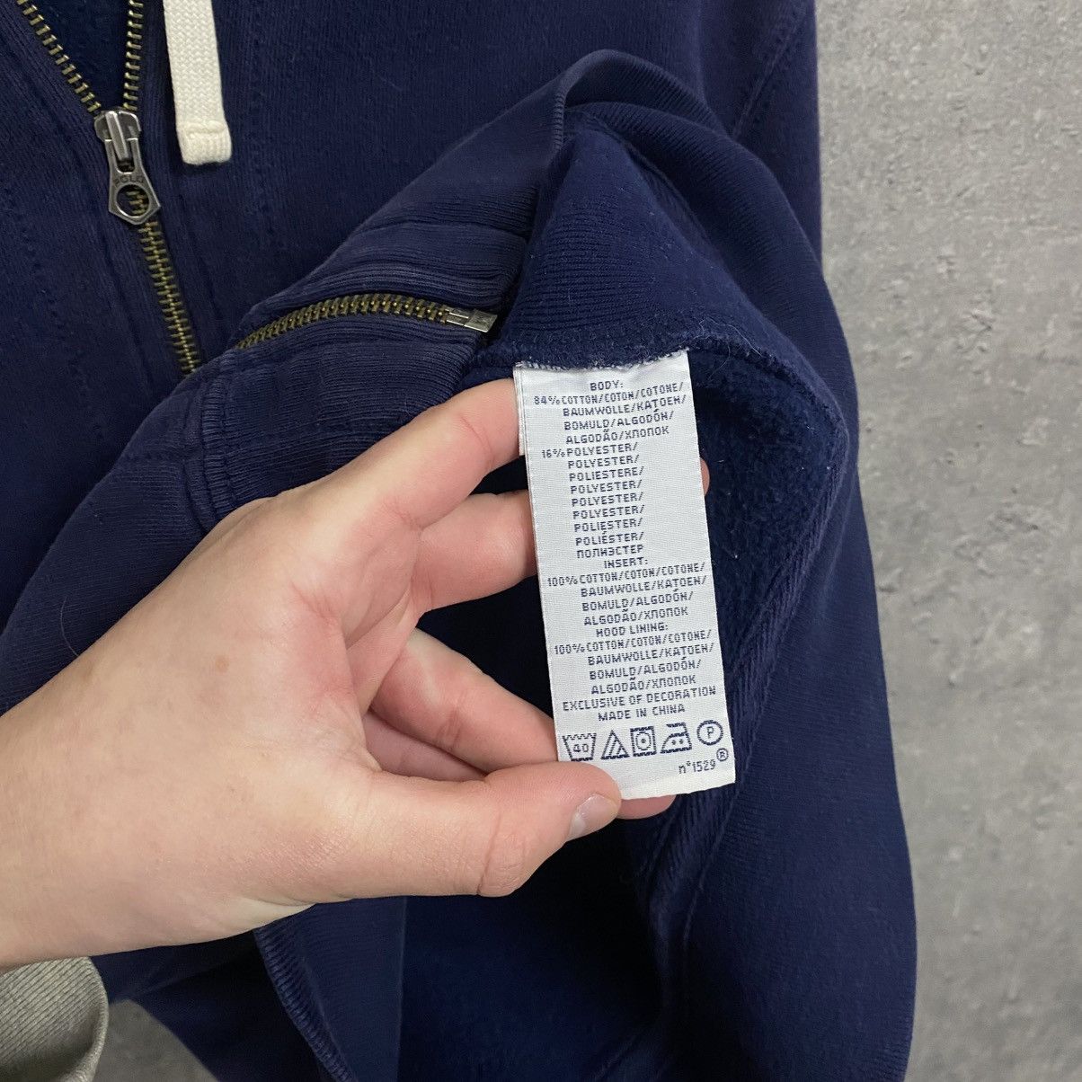 Polo Ralph Lauren Vintage Polo Ralph Lauren Zip Up Hoodie Navy Size US M / EU 48-50 / 2 - 7 Thumbnail