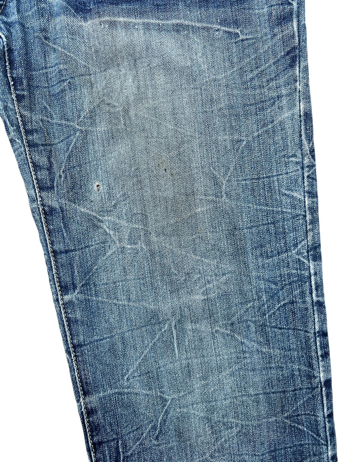 Japanese Brand Aft Distressed Faded Flare Jeans 34x31.5