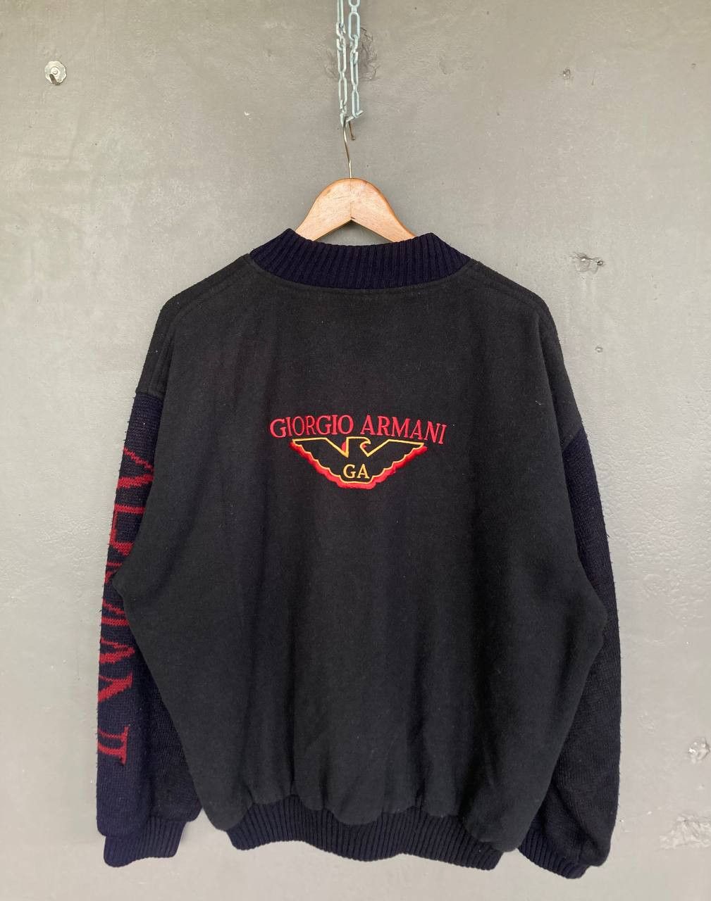 Armani Vintage 80’s Armani Varsity Jacket Size US XL / EU 56 / 4 - 1 Thumbnail