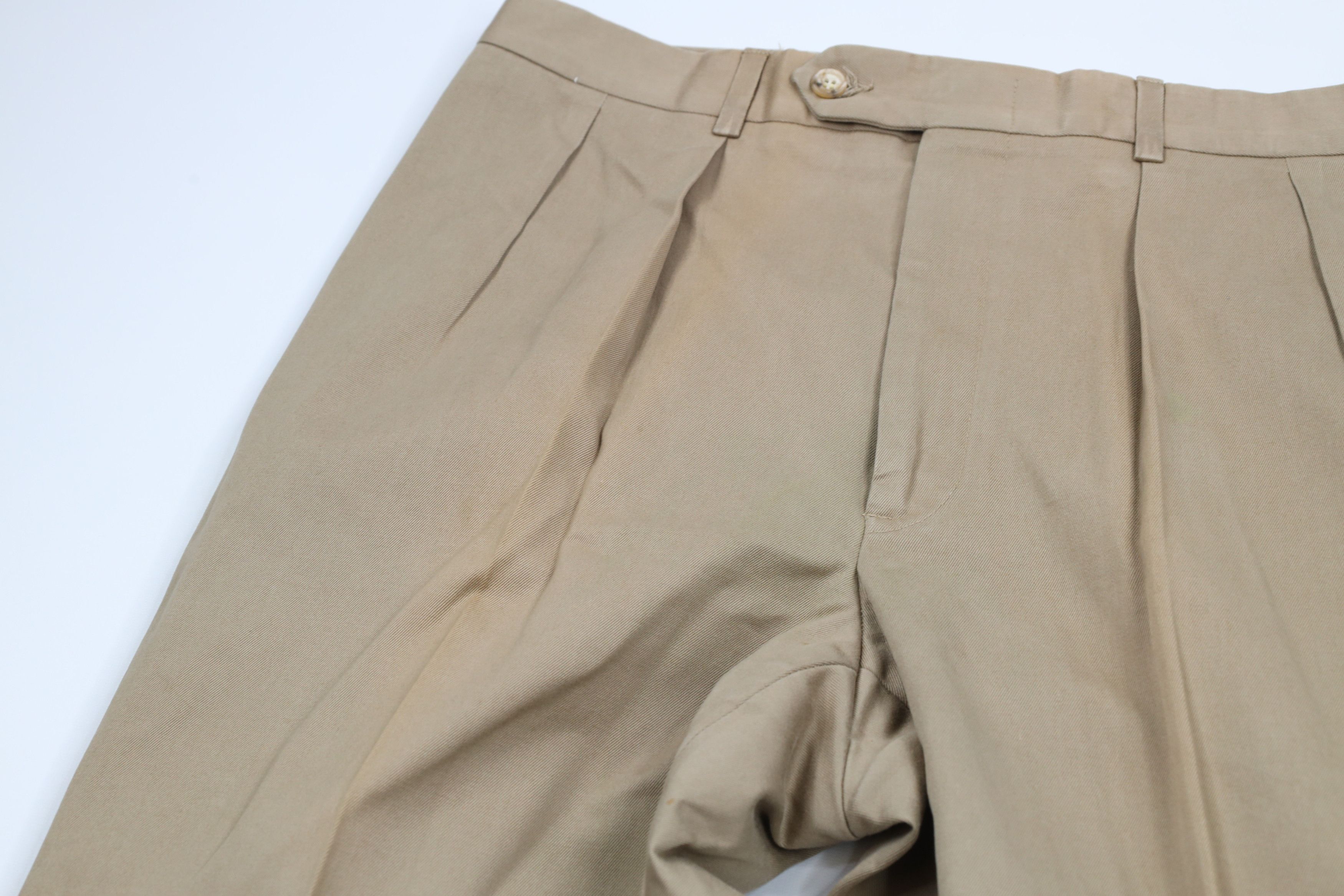 Lands' End × Vintage Vintage 70s Lands End Cuffed Wide Leg Chino Pants USA Size US 36 / EU 52 - 6 Thumbnail