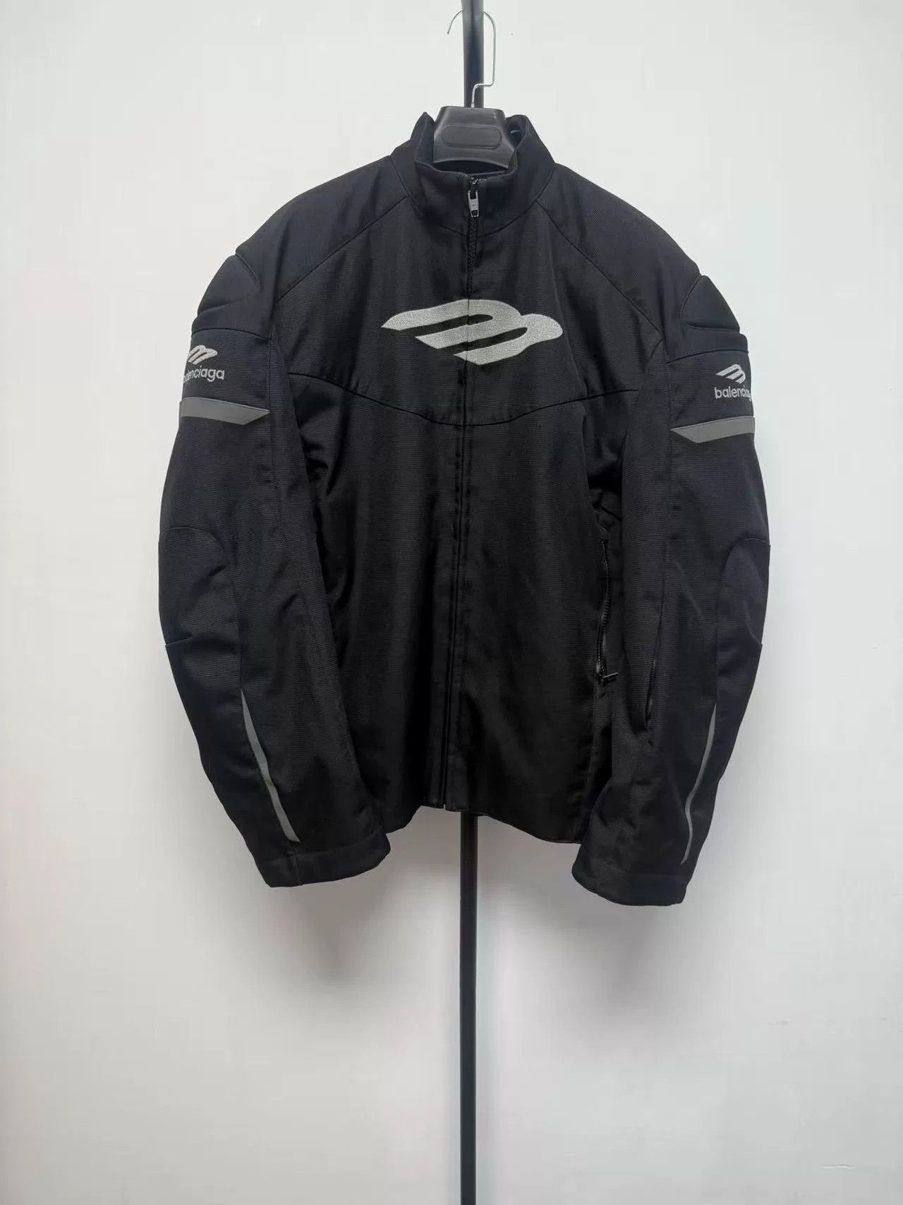 Balenciaga Balenciaga Solid Oversized High Neck Biker Jacket Size US S / EU 44-46 / 1 - 1 Thumbnail
