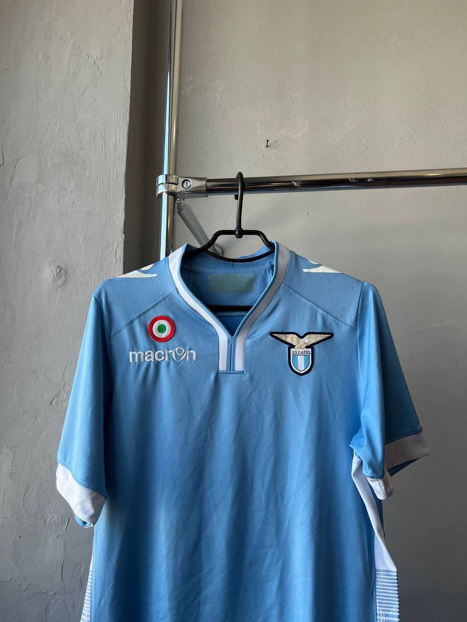 Macron 2013/14 SS LAZIO HOME SOCCER JERSEY FOOTBALL SHIRT SIZE M Size US M / EU 48-50 / 2 - 3 Thumbnail