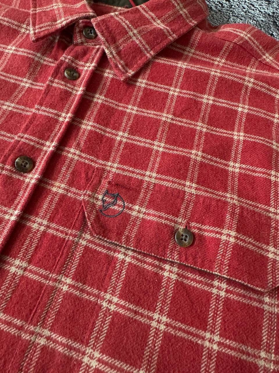 Fjallraven × Vintage Vintage Fjällräven Checkered Flannel Shirt Red XXL Size US XXL / EU 58 / 5 - 5 Thumbnail