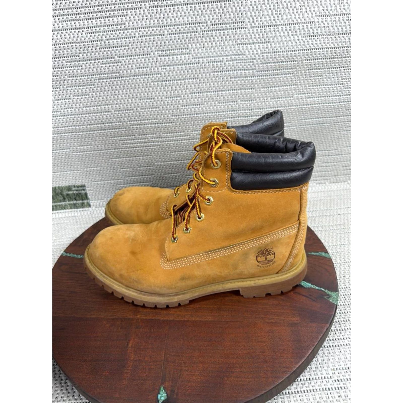 Timberland Timberland Boots Womens Size 9.5 M Waterville Double Collar Soft Toe Work Wheat Size US 10 / IT 40 - 3 Thumbnail