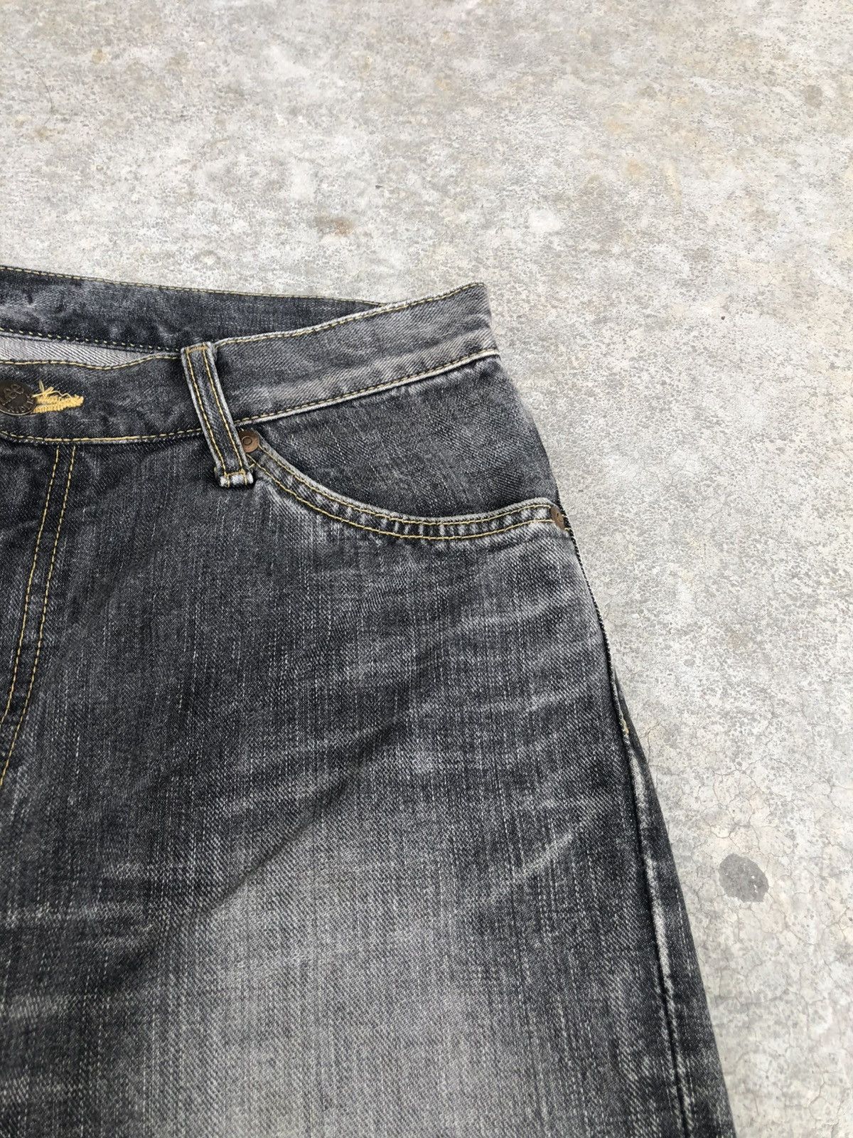 If Six Was Nine Lee Flared Jeans Bootcut Distressed Jeans Size US 33 - 15 Thumbnail