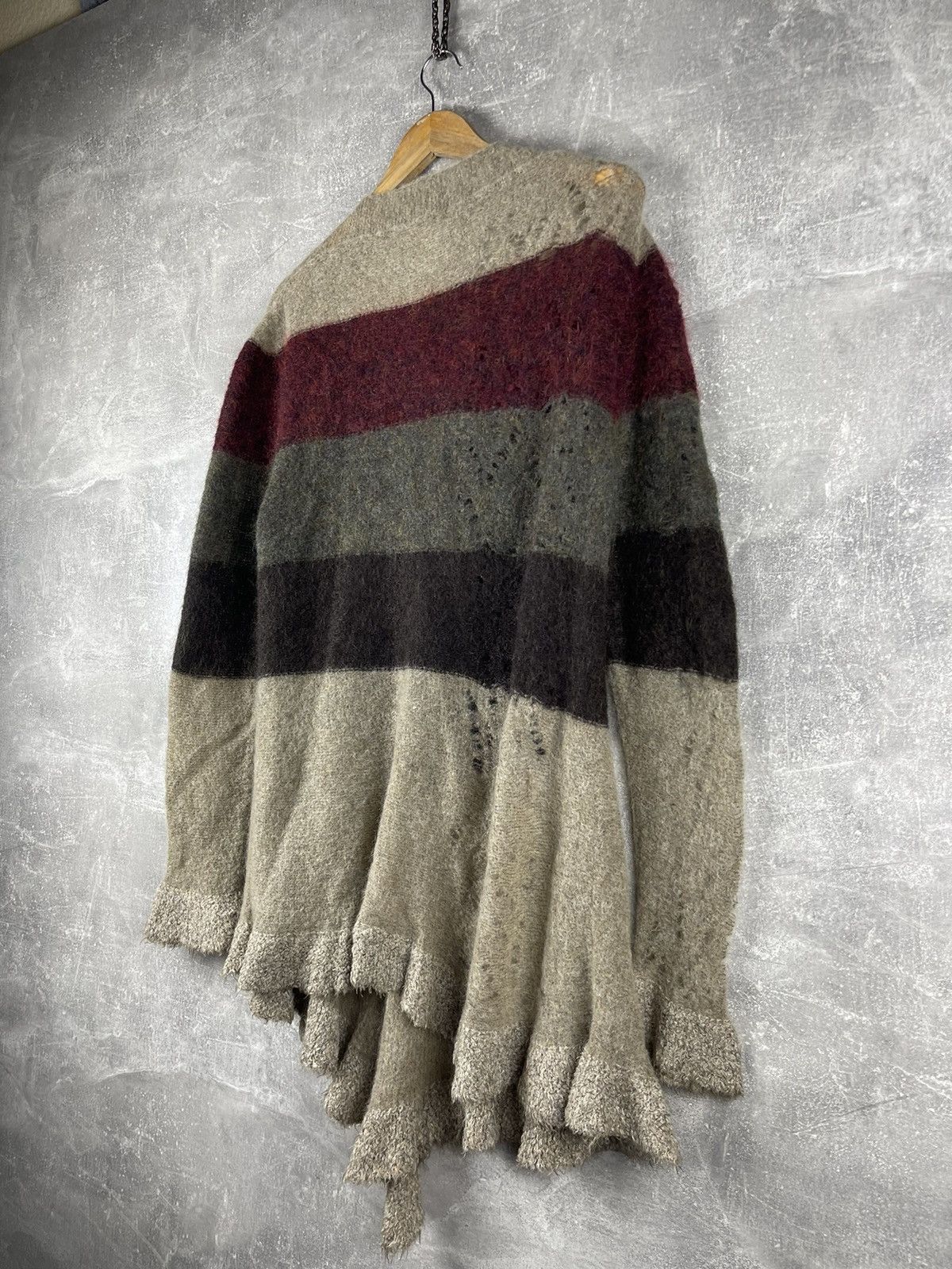 Other Sarah Pacini Italy Artistic Mohair Merino Wool Textured Knit Size ONE SIZE - 8 Thumbnail