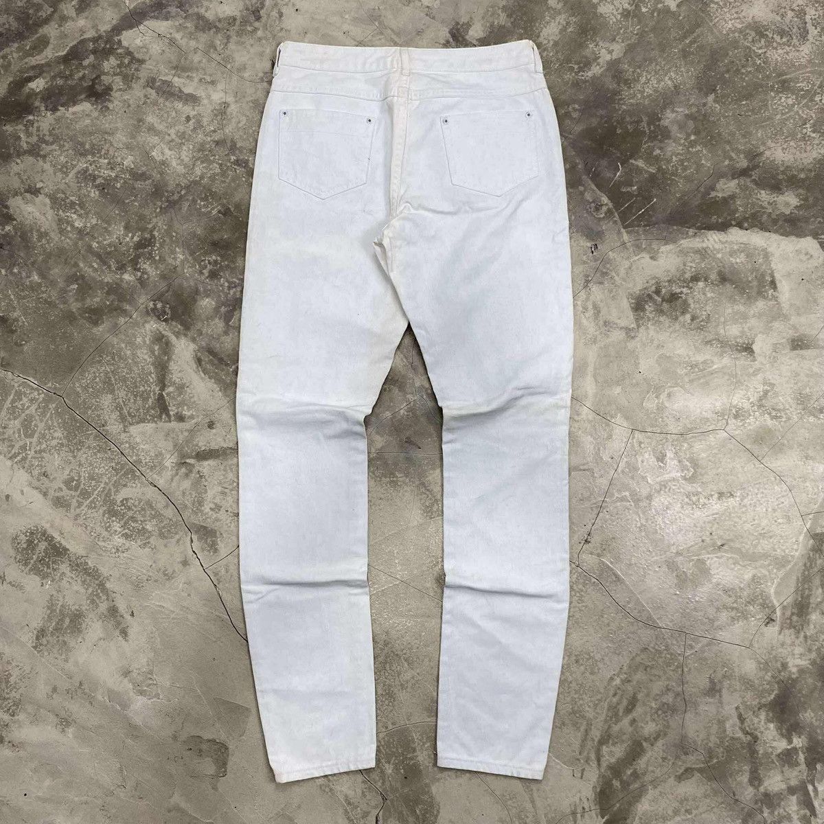 H&M × Maison Margiela SS04 Painted Denim Jeans Size US 29 - 2 Thumbnail
