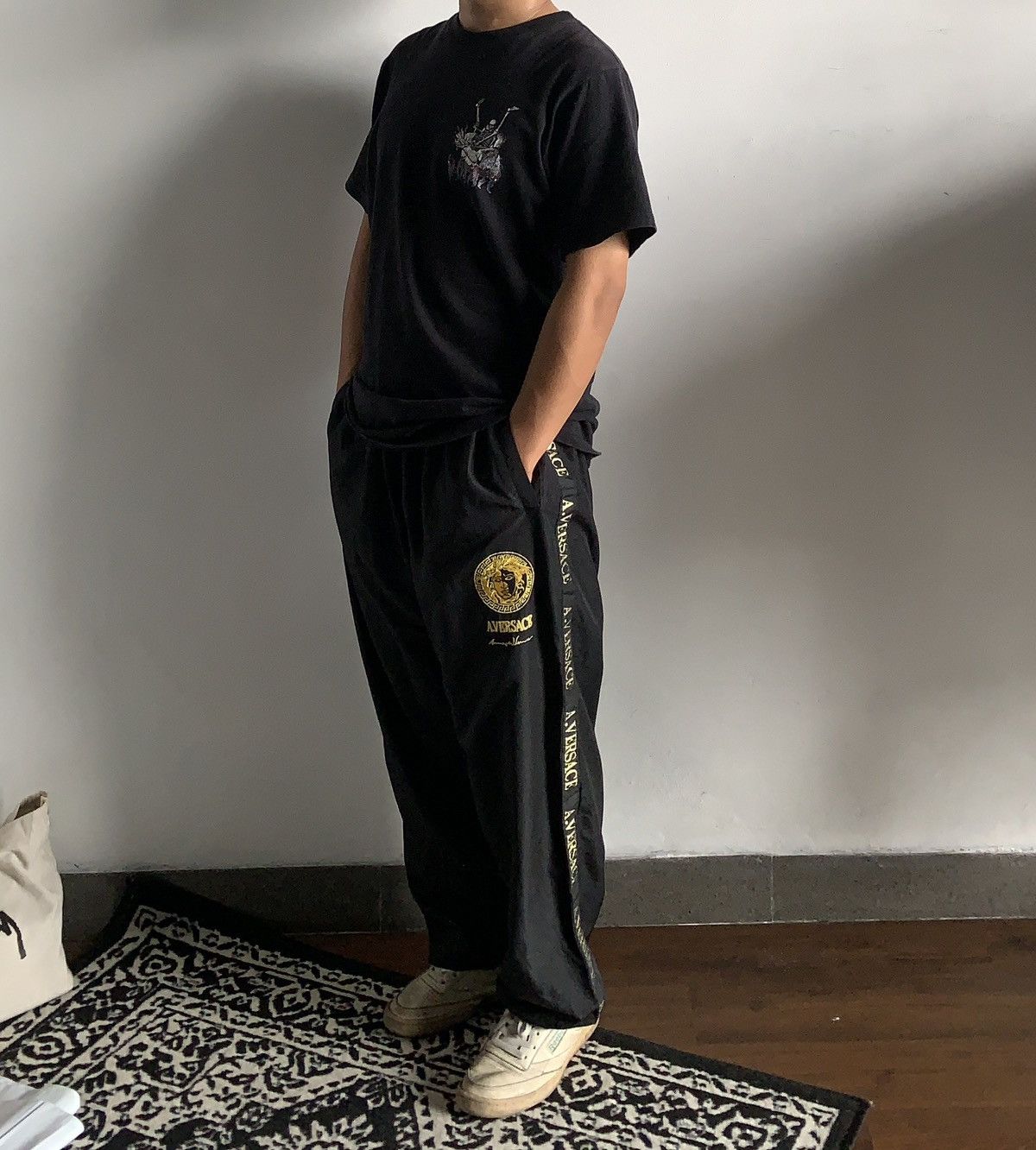Vintage Alfredo Versace Side Tap Track Pants