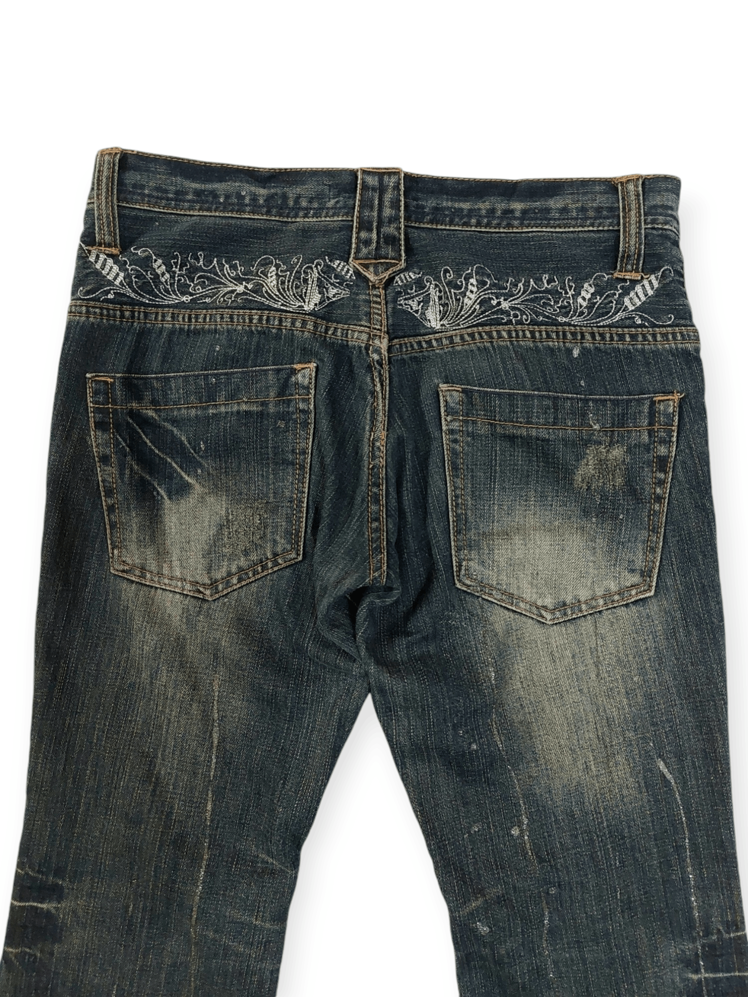 Designer 🔥 Flare Punk Root Three Style Denim Size US 30 / EU 46 - 8 Thumbnail