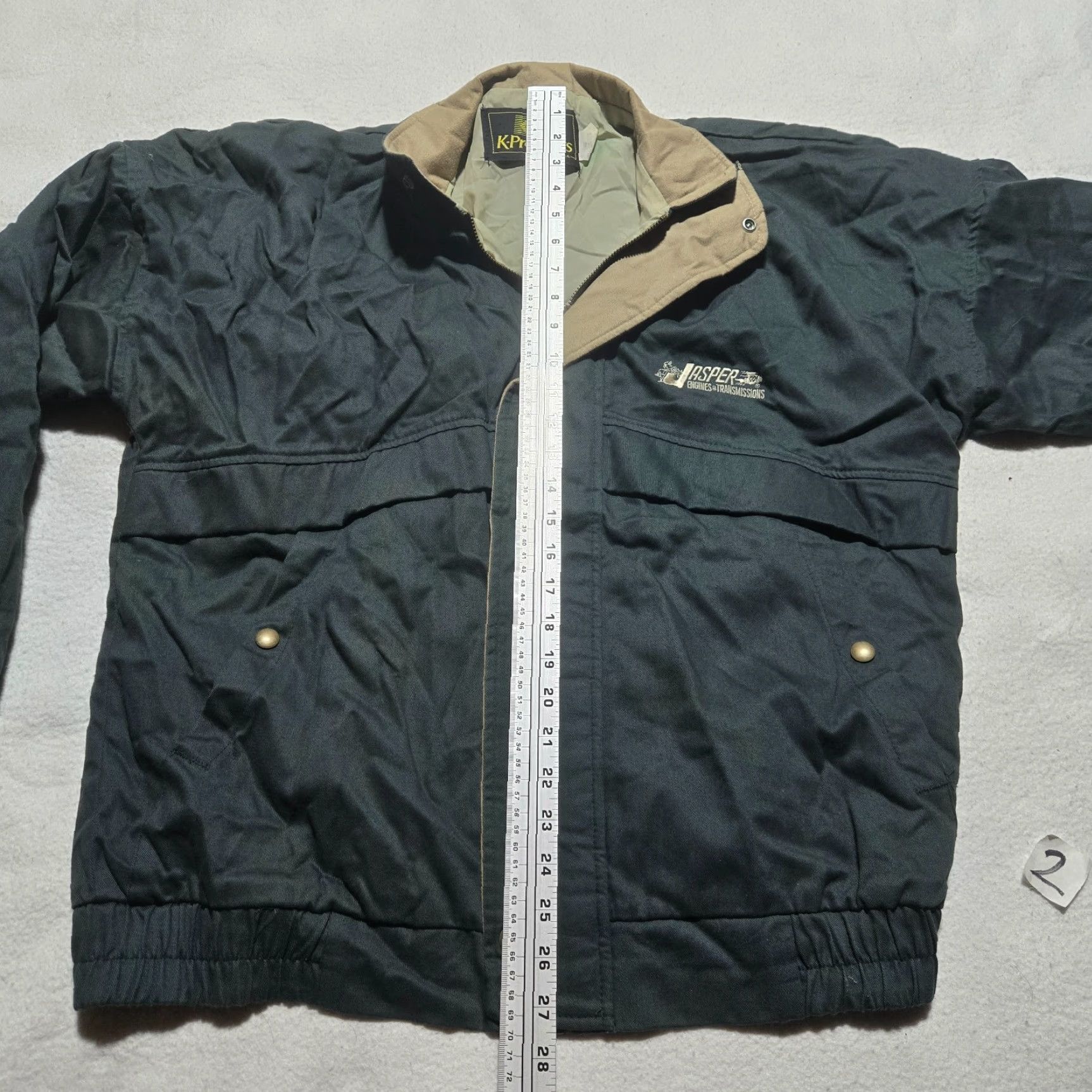 Vintage VINTAGE Jasper Engines Transmissions Gray Soft Shell Full Zip Jacket Men L Size US L / EU 52-54 / 3 - 7 Thumbnail