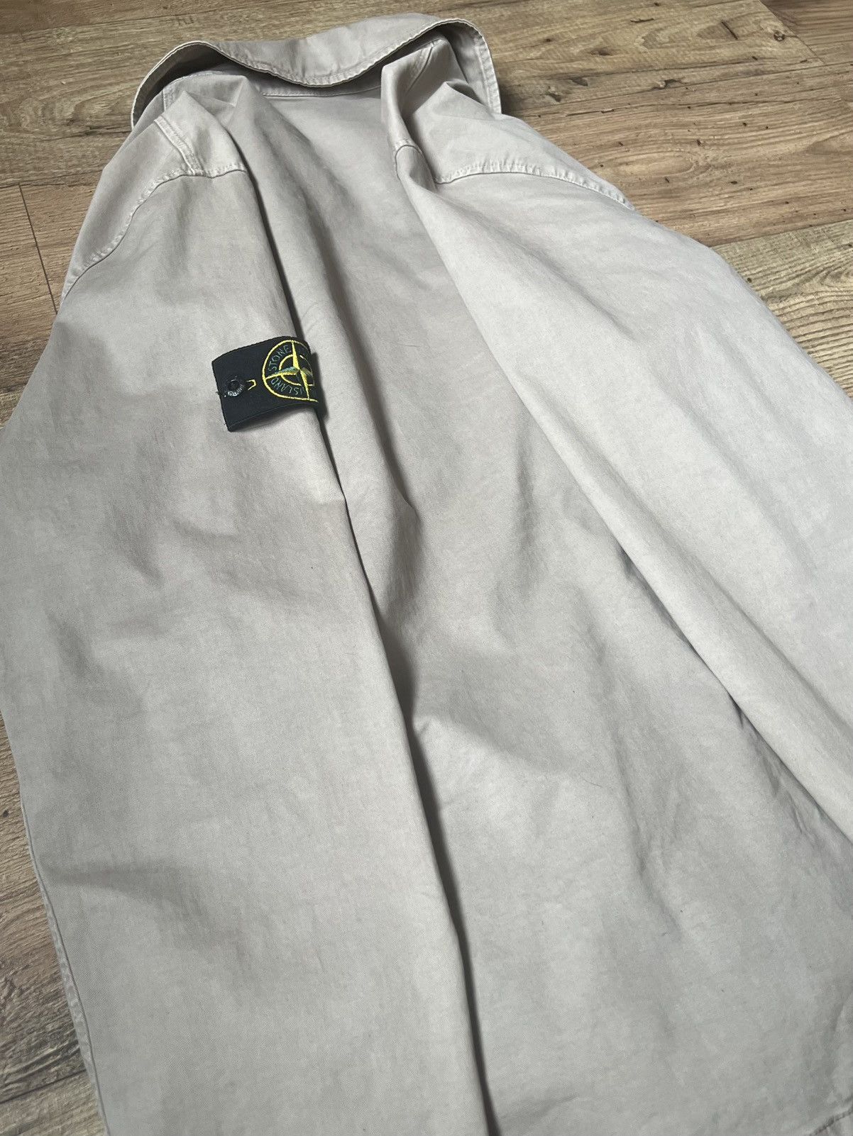 Stone Island Stone Island Old Treatment Zip Overshirt Size US XL / EU 56 / 4 - 20 Thumbnail