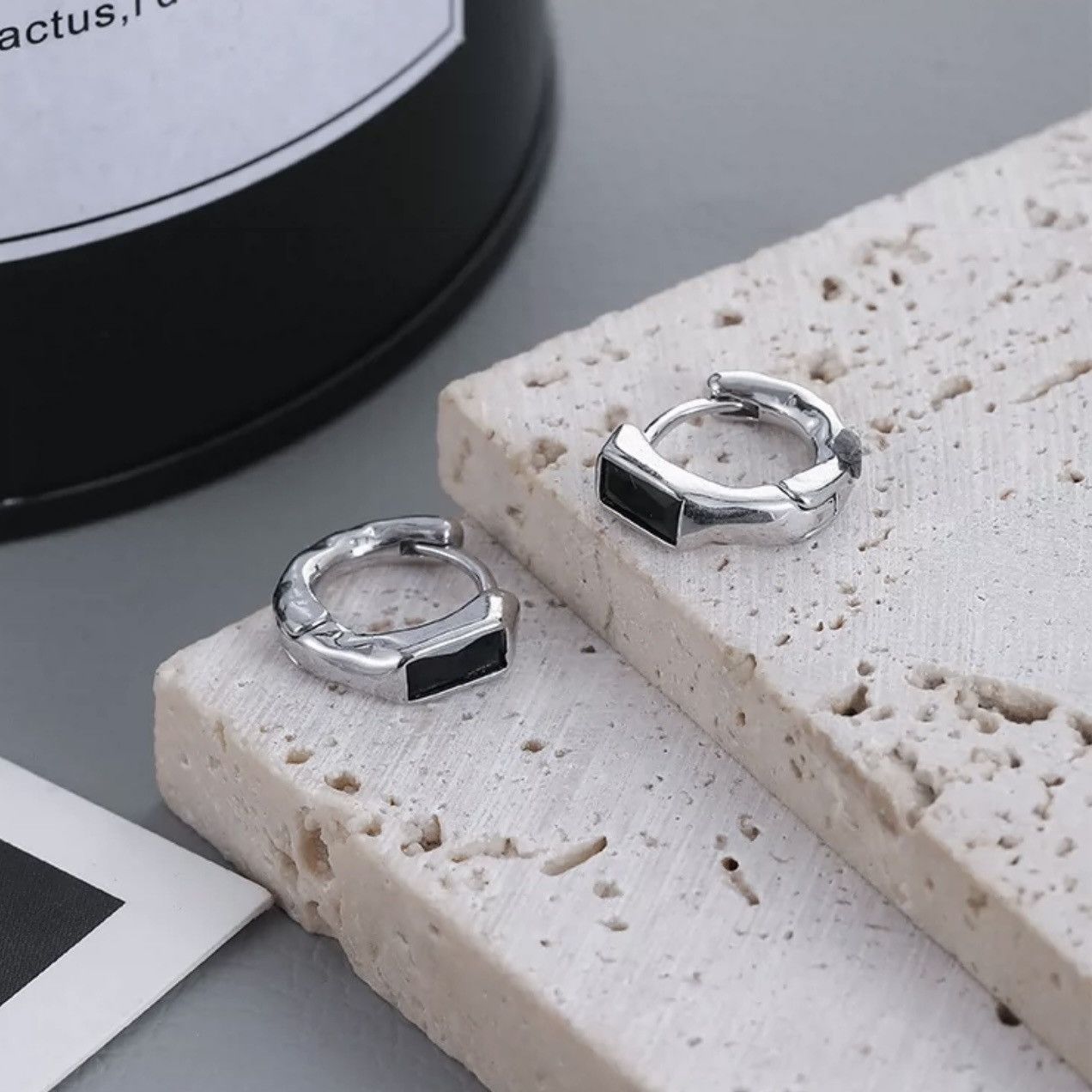 Other Small Silver Hoop Earrings for Men Women Unisex Style Size ONE SIZE - 2 Thumbnail