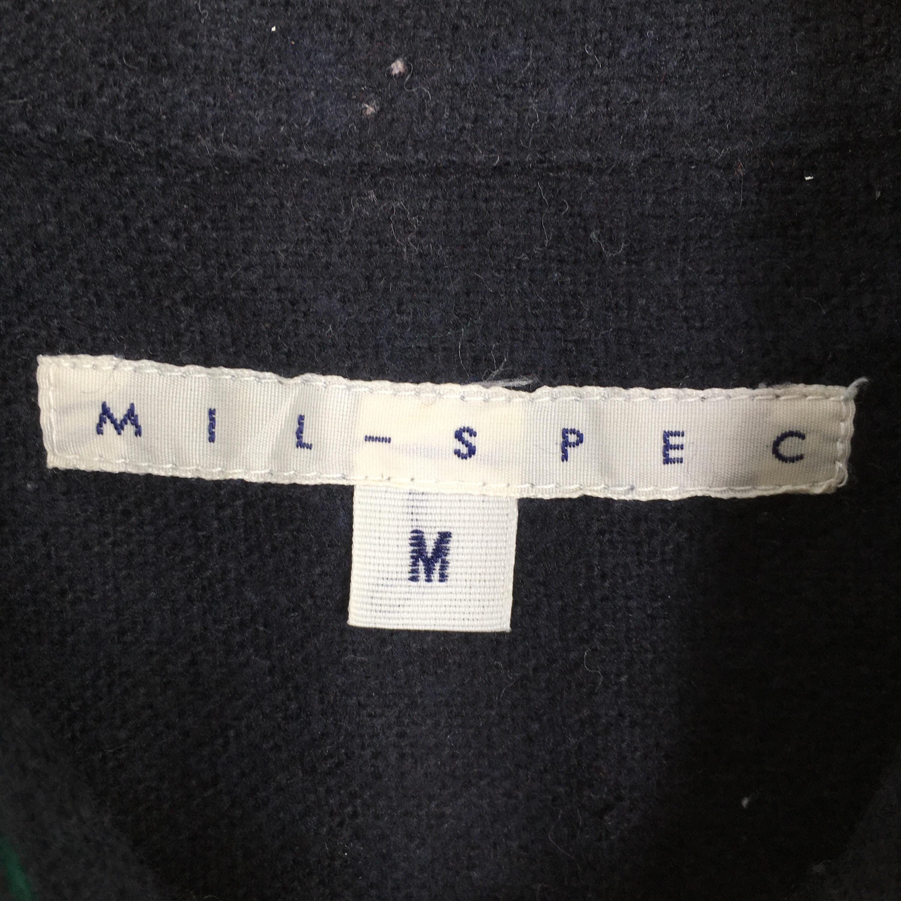Flannel × Vintage Vintage 80s Mil Spec Black Flannel Rockaboilly Shirt Medium Size US M / EU 48-50 / 2 - 5 Thumbnail