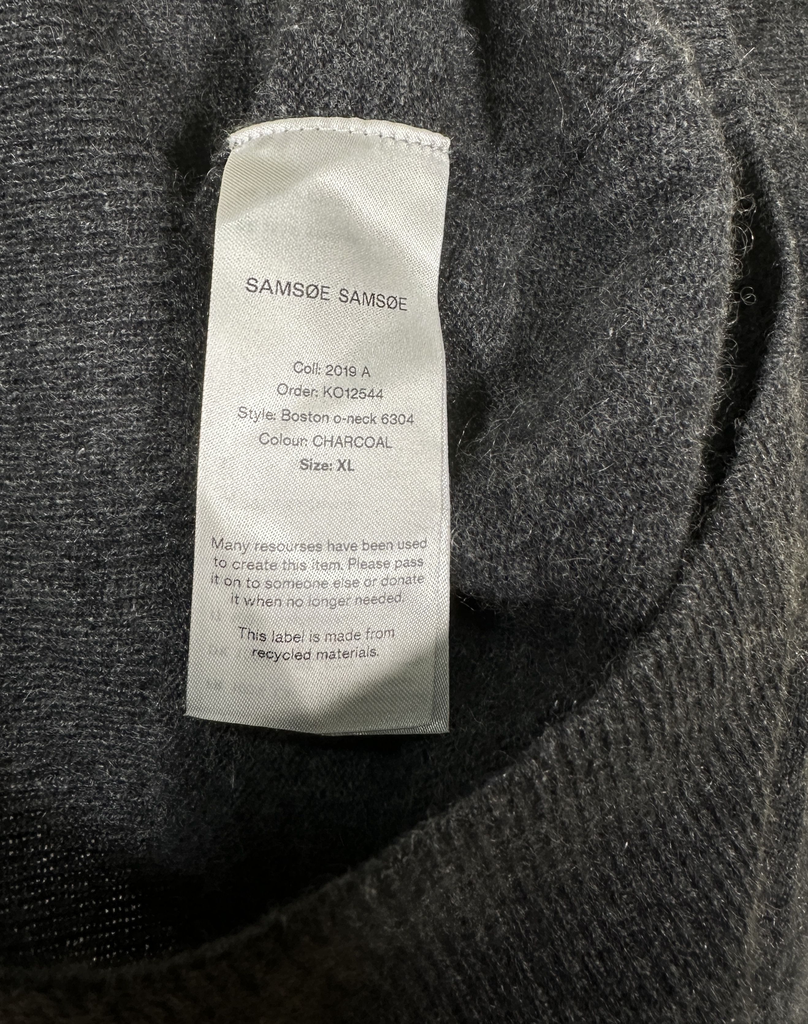 Samsoe Samsoe Cashmere Grey Sweater Size XL / US 12-14 / IT 48-50 - 6 Thumbnail
