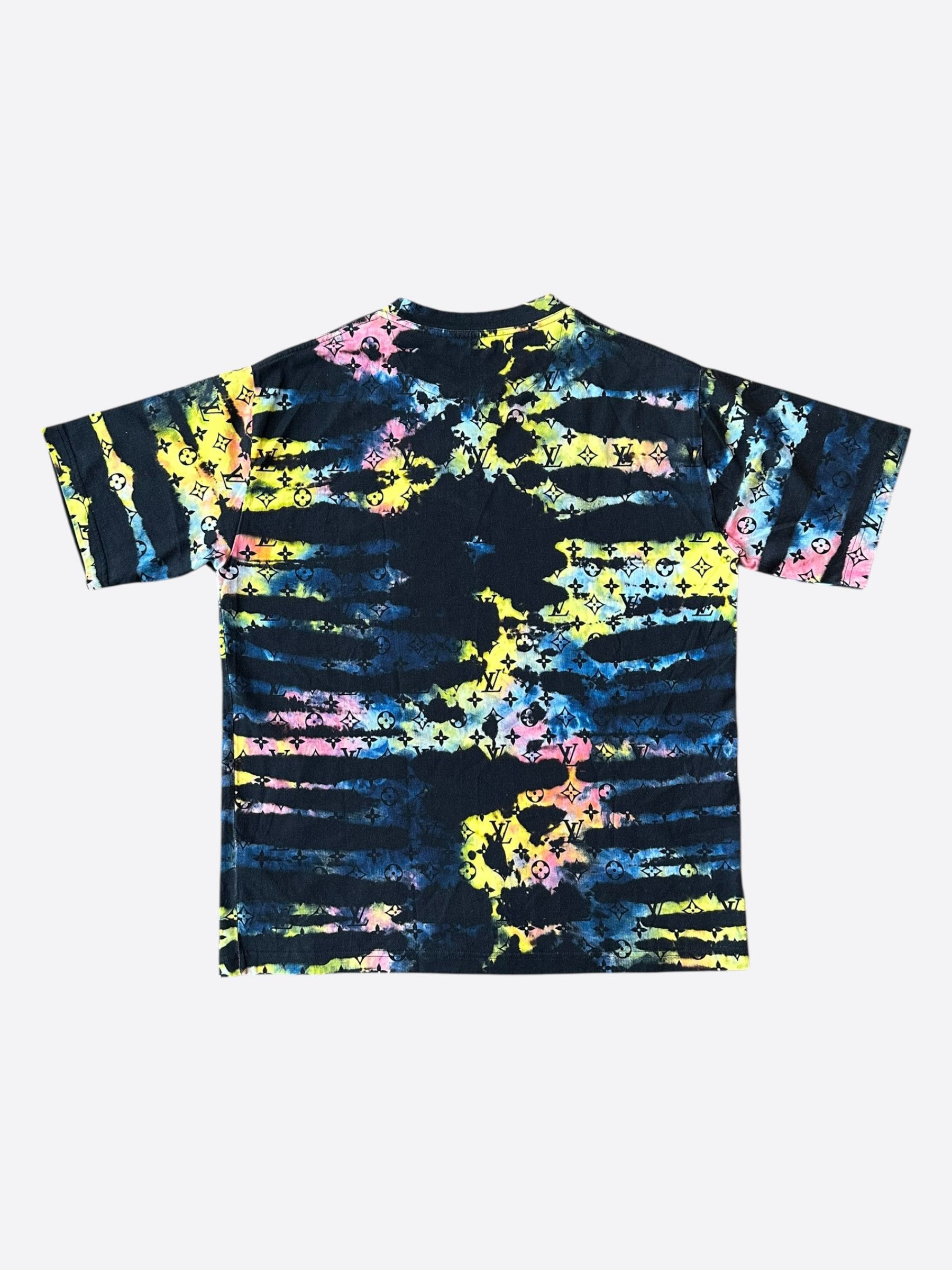 Louis Vuitton Louis Vuitton Navy Tie-Dye Camo Monogram T-Shirt Size US XL / EU 56 / 4 - 2 Thumbnail