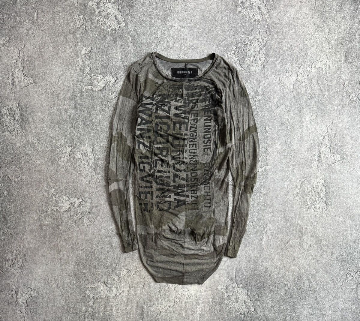Rundholz Rundholz DIP camouflage avantgarde dress 👗long sleeve retro Size S / US 4 / IT 40 - 1 Thumbnail