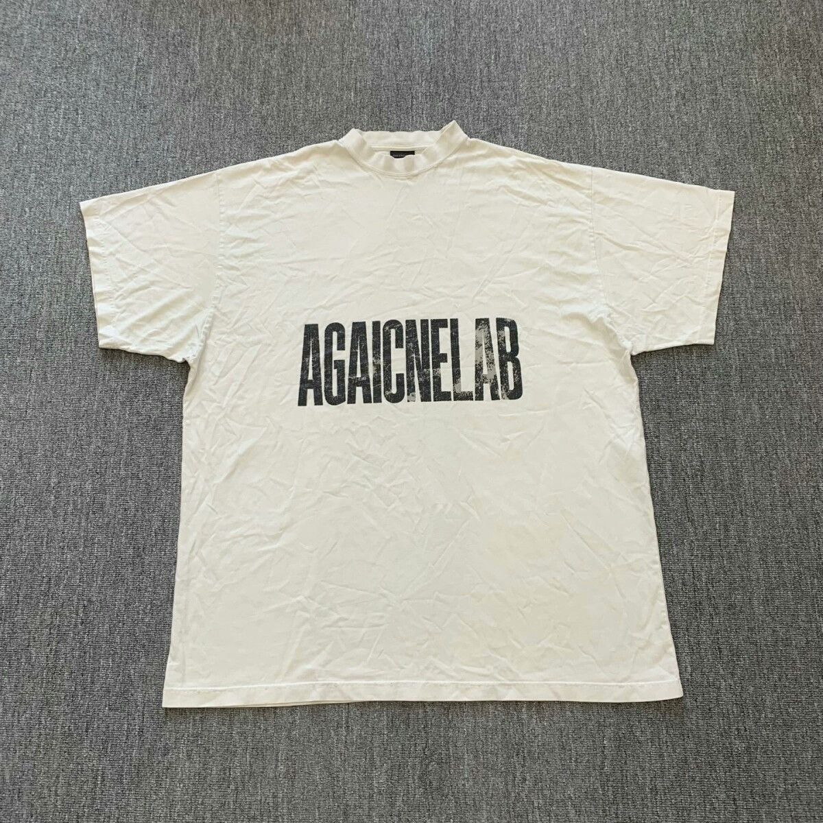 Balenciaga New Balenciaga Super Destroyed Mirror T-Shirt Summer24