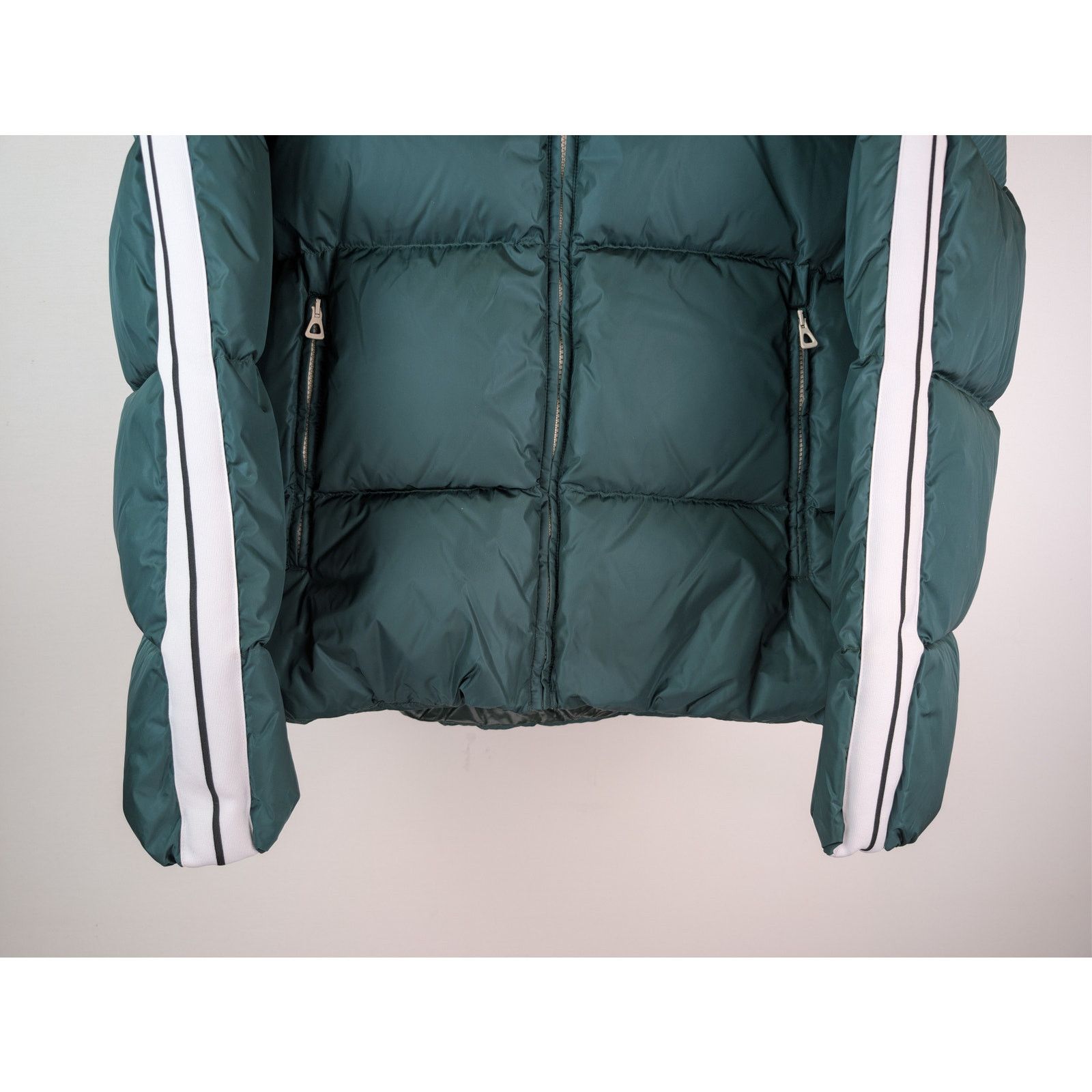 Palm Angels o1rshd1 Classic Track Down Jacket in Green / White Size US L / EU 52-54 / 3 - 4 Thumbnail