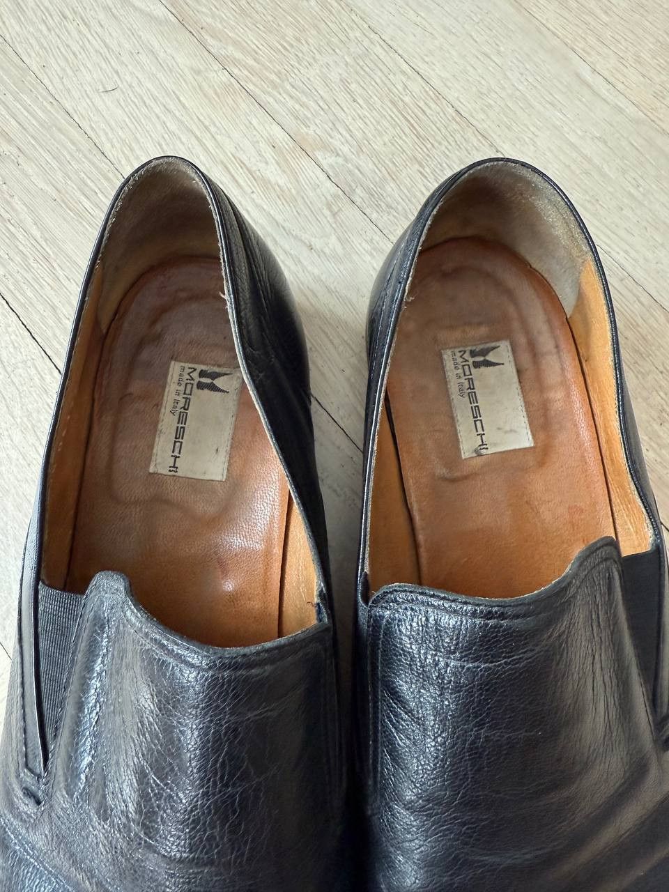 Moreschi Black Morochi leather loafers Size US 10.5 / EU 43-44 - 5 Thumbnail