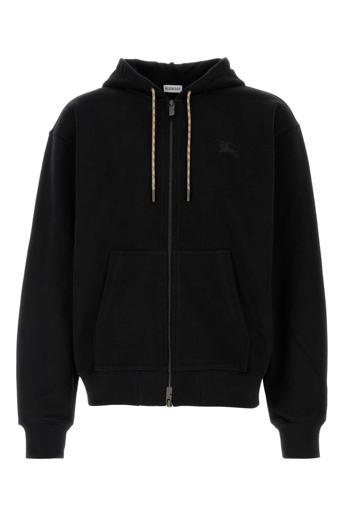 Burberry Black Cotton Oversize Sweatshirt Size US M / EU 48-50 / 2 - 1 Thumbnail