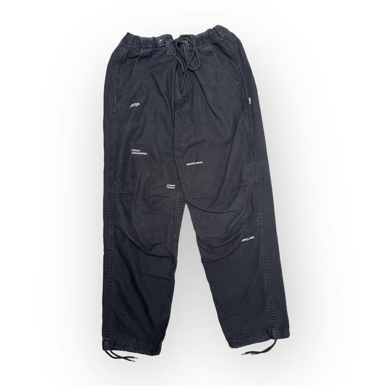 image of Vintage x Wtaps Cargo Long Lye Tokyo Japan Trousers Women Men Pants.. in Black (Size 33)