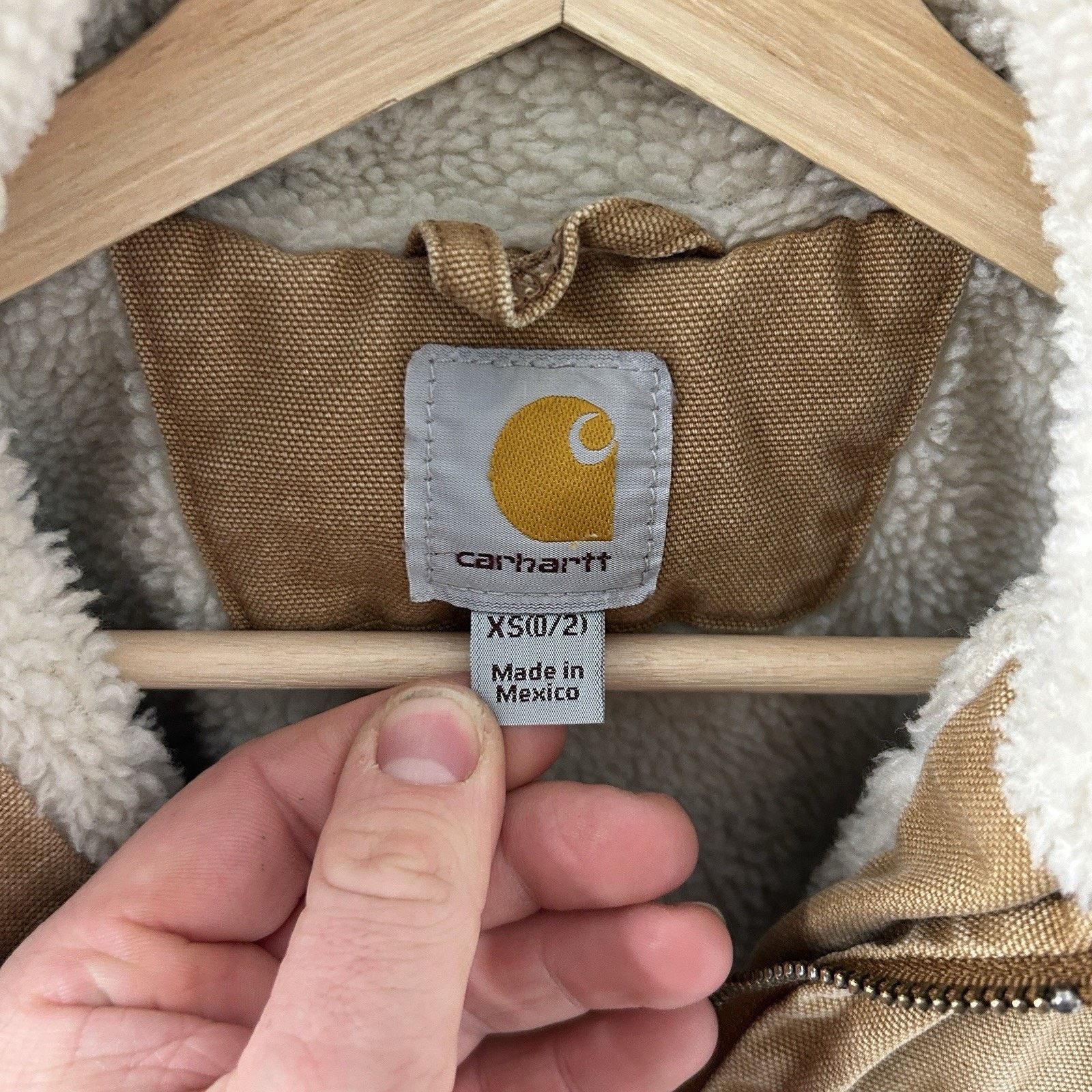Carhartt Carhartt Sherpa-Lined Wildwood Jacket “Brown” 100815-211 Size XS / US 0-2 / IT 36-38 - 12 Thumbnail