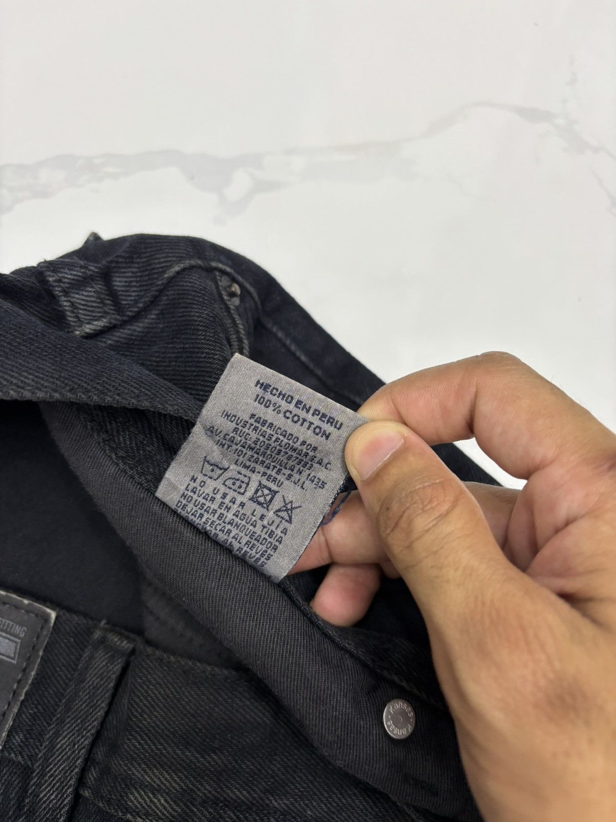 Kapital Vintage KANSAS DENIM FOR LIFE Faded Black Jeans Size US 35 - 12 Thumbnail
