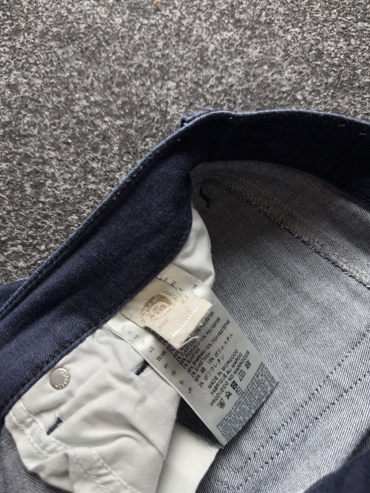 Diesel Luxury Diesel Grupee Ankle Skinny Jeans Dark Blue Stretch Size 27" / US 4 / IT 40 - 10 Thumbnail