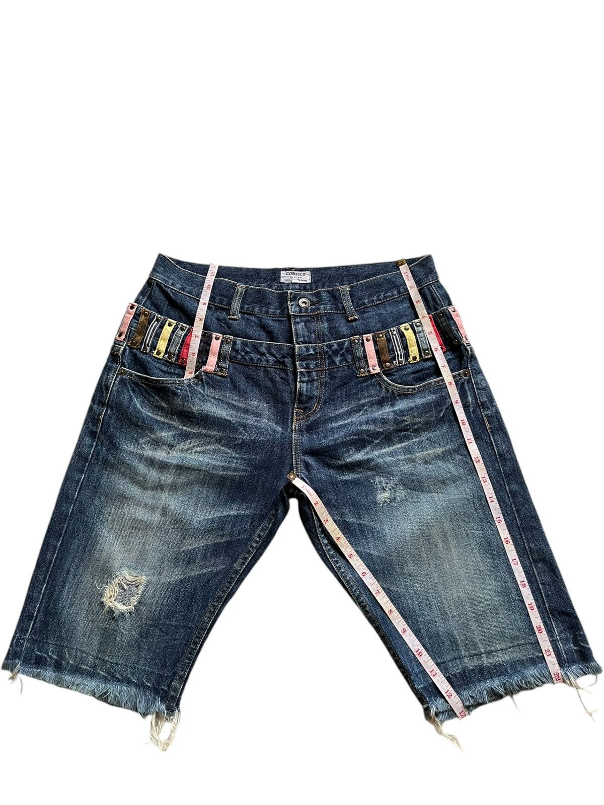 Japanese Brand Vintage Japanese Brand Double Waisted Jean Shorts Jorts Size US 32 / EU 48 - 13 Thumbnail