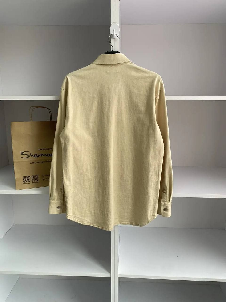 Designer × Raf Simons × Vintage Vintage Raf Simons 15SS Two Pocket RS Walker Patch Shirt Size US L / EU 52-54 / 3 - 7 Thumbnail