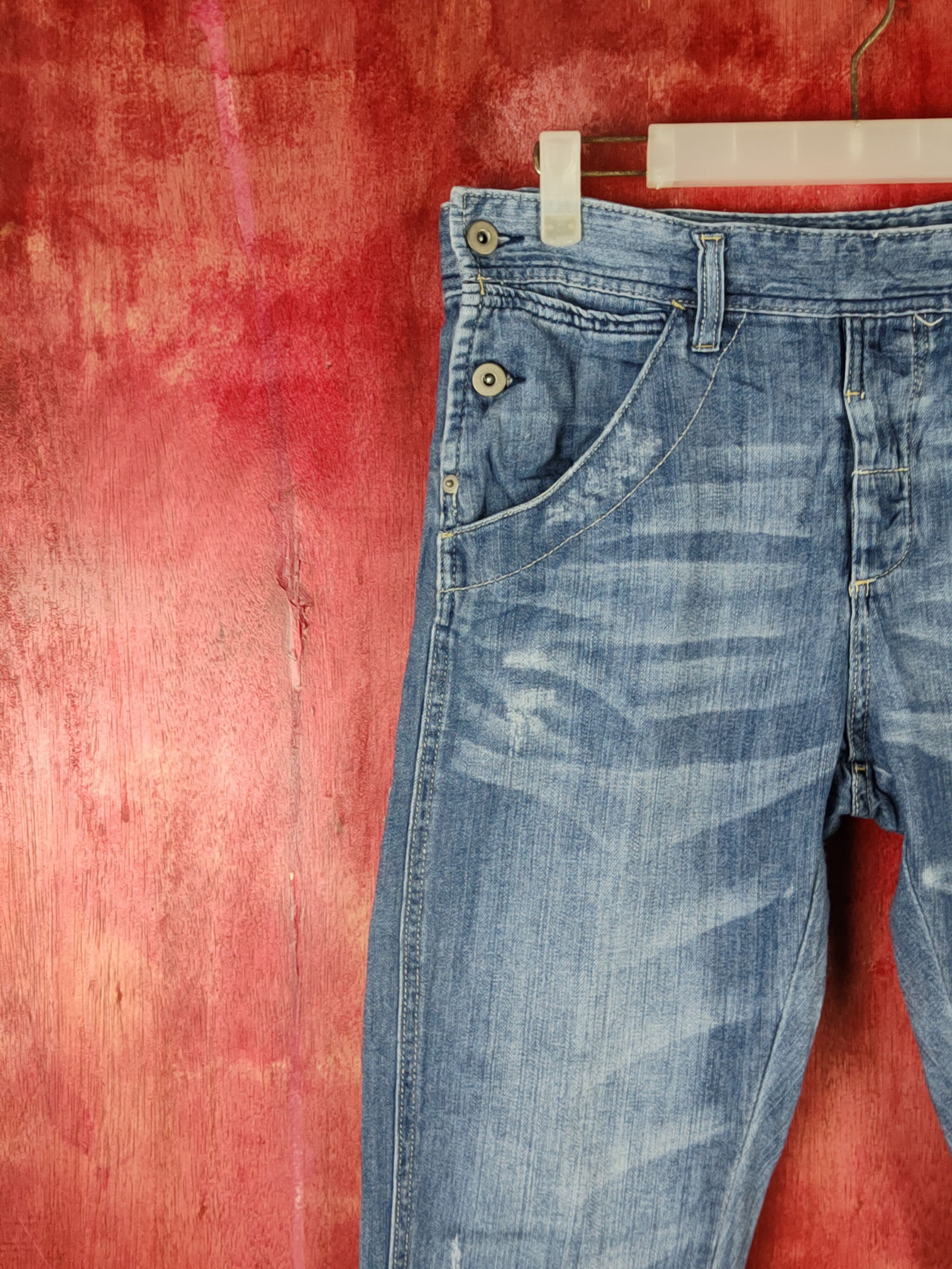 Japanese Brand Japanese Brand Blue Distressed Ripped Jeans #S1807 Size 30" / US 8 / IT 44 - 3 Thumbnail