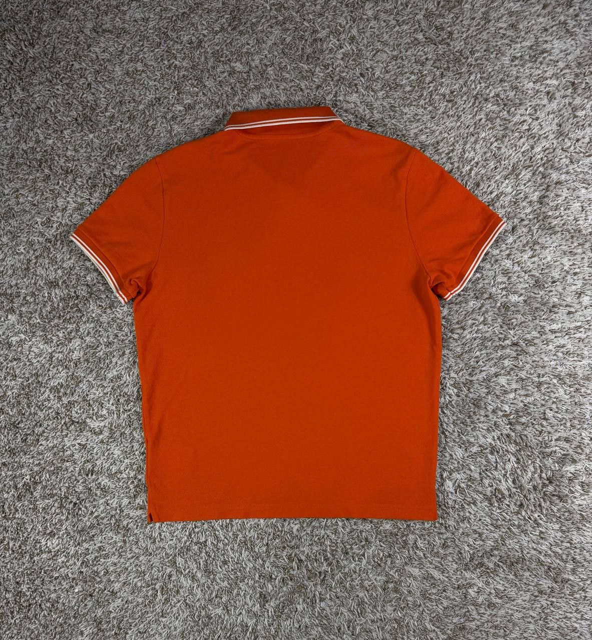 Moncler Moncler Classic Logo Orange Polo Shirt Size US M / EU 48-50 / 2 - 11 Thumbnail