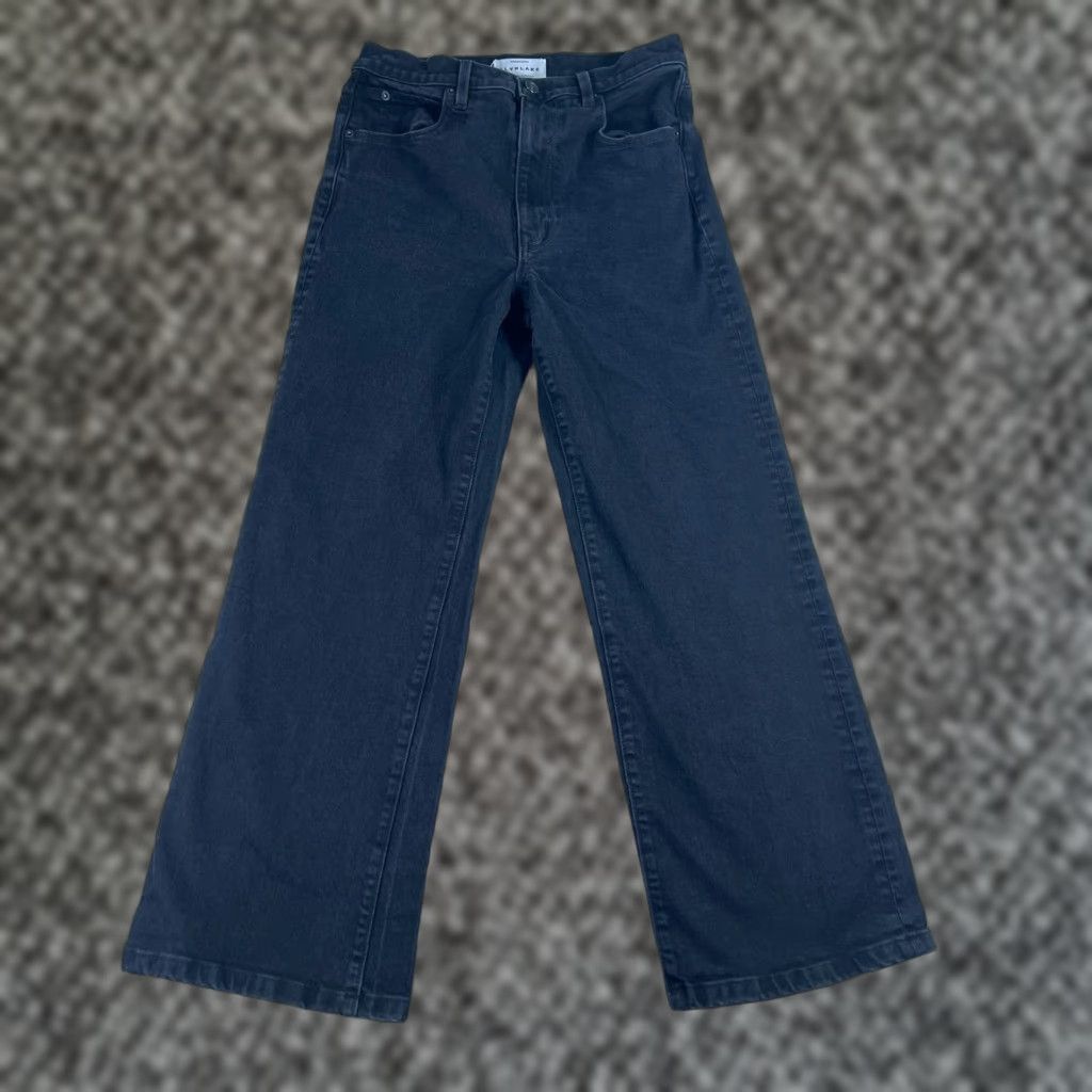 SLVRLAKE SLVRLAKE Jeans Womens 30 Grace Wide-Leg High Rise Black Wash USA Jet Black Wash Jeans Women's Slim, 5-Pocket Pockets Vintage: No - N/A Size 30" / US 8 / IT 44 - 1 Thumbnail