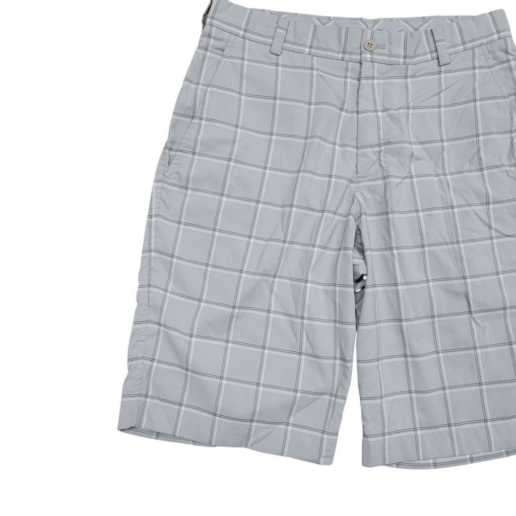 Nike NIKE Dri-Fit 11” Performance Gray White Plaid Golf Shorts 28 Size US 28 / EU 44 - 4 Thumbnail