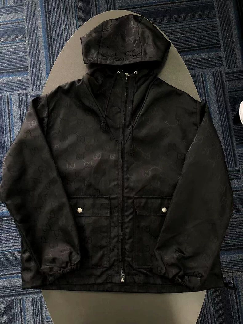 Gucci Gucci Dark-patterned full-print hooded jacket 2504-Nextarro Size US XS / EU 42 / 0 - 1 Thumbnail