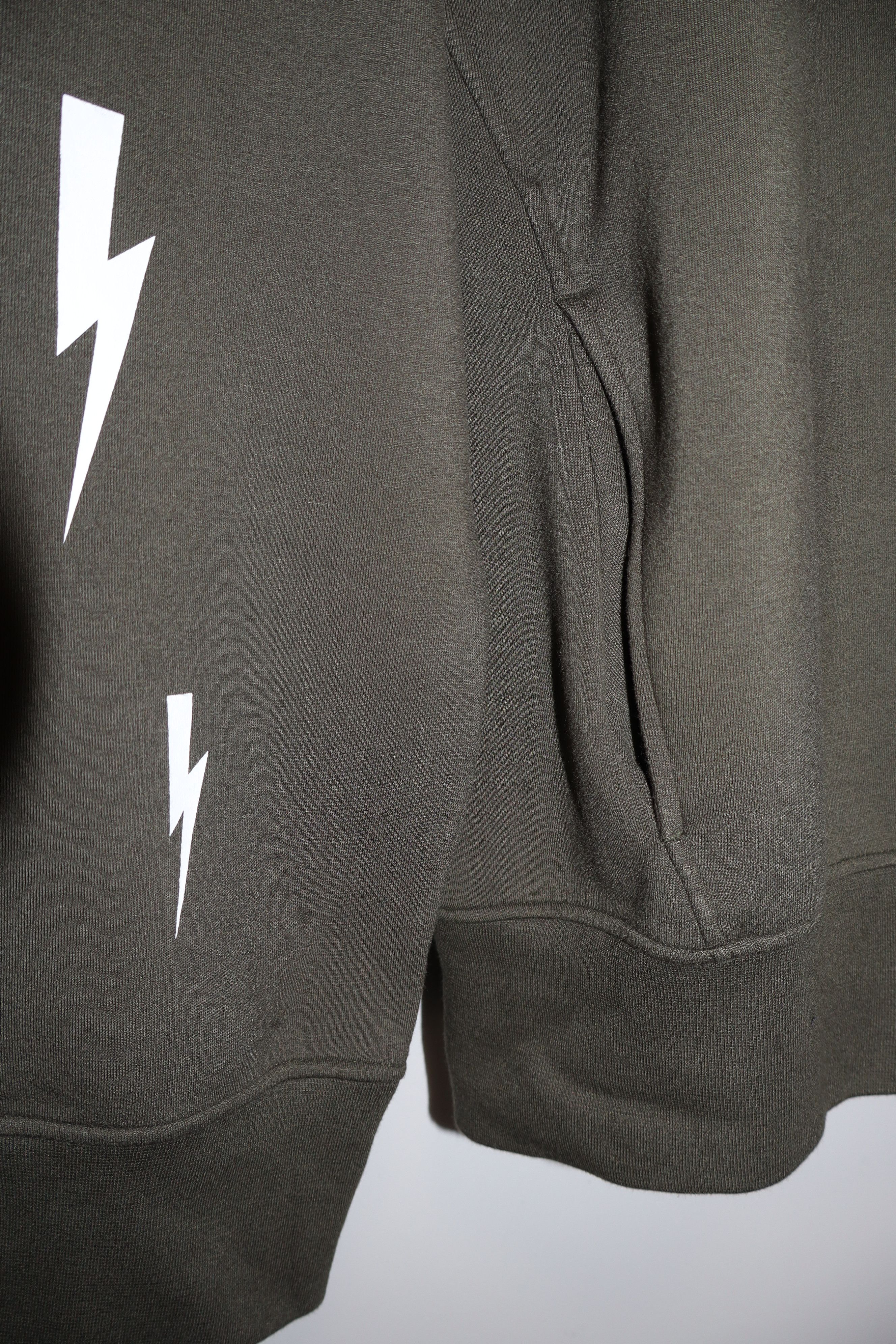 Neil Barrett Bolt print neoprene hoodie * Size M* Size US M / EU 48-50 / 2 - 4 Thumbnail