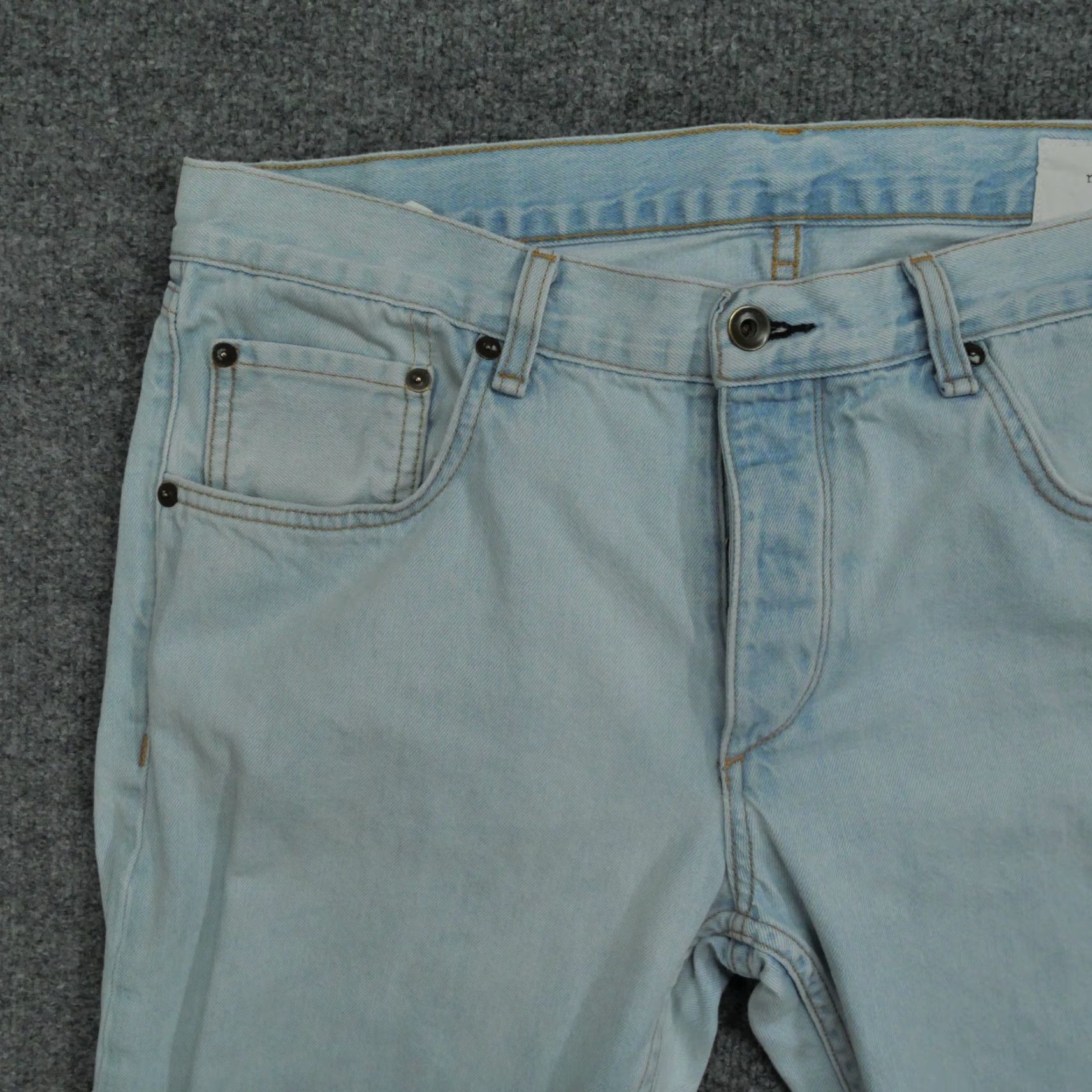 Rag & Bone Rag & Bone Jeans Mens 34 Jeans Cropped Blue Denim Button Fly Fit 2 Slim 34x30 Relaxed Size US 34 / EU 50 - 2 Thumbnail