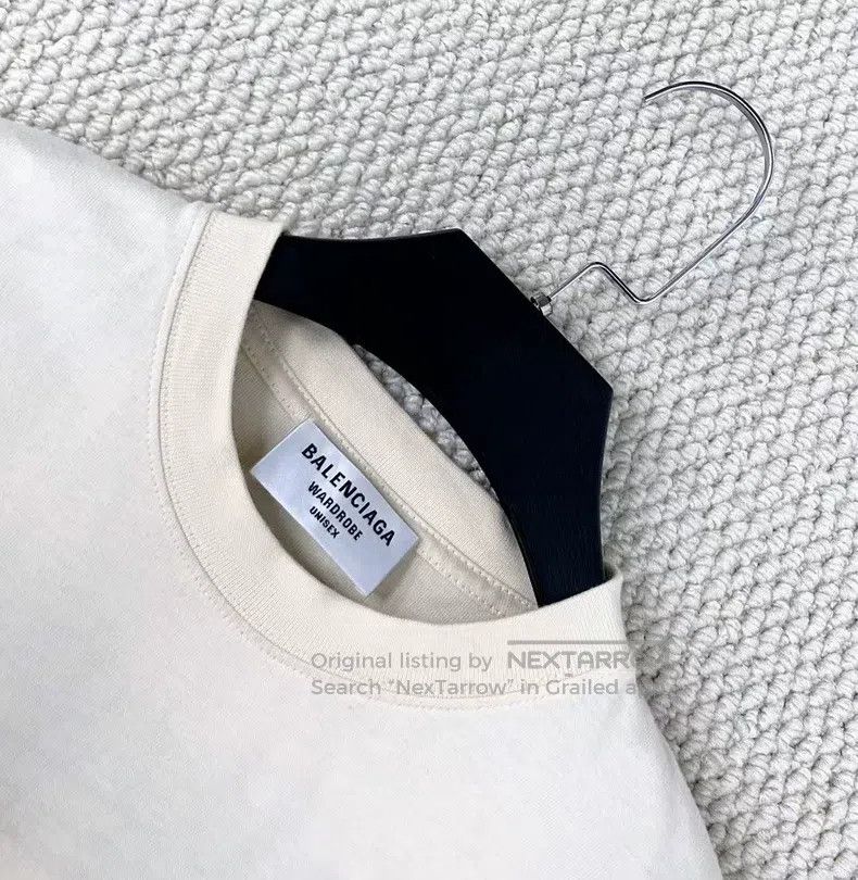 Balenciaga Balenciaga Embroidered Wave Cola Logo Short Sleeve Size US L / EU 52-54 / 3 - 3 Thumbnail