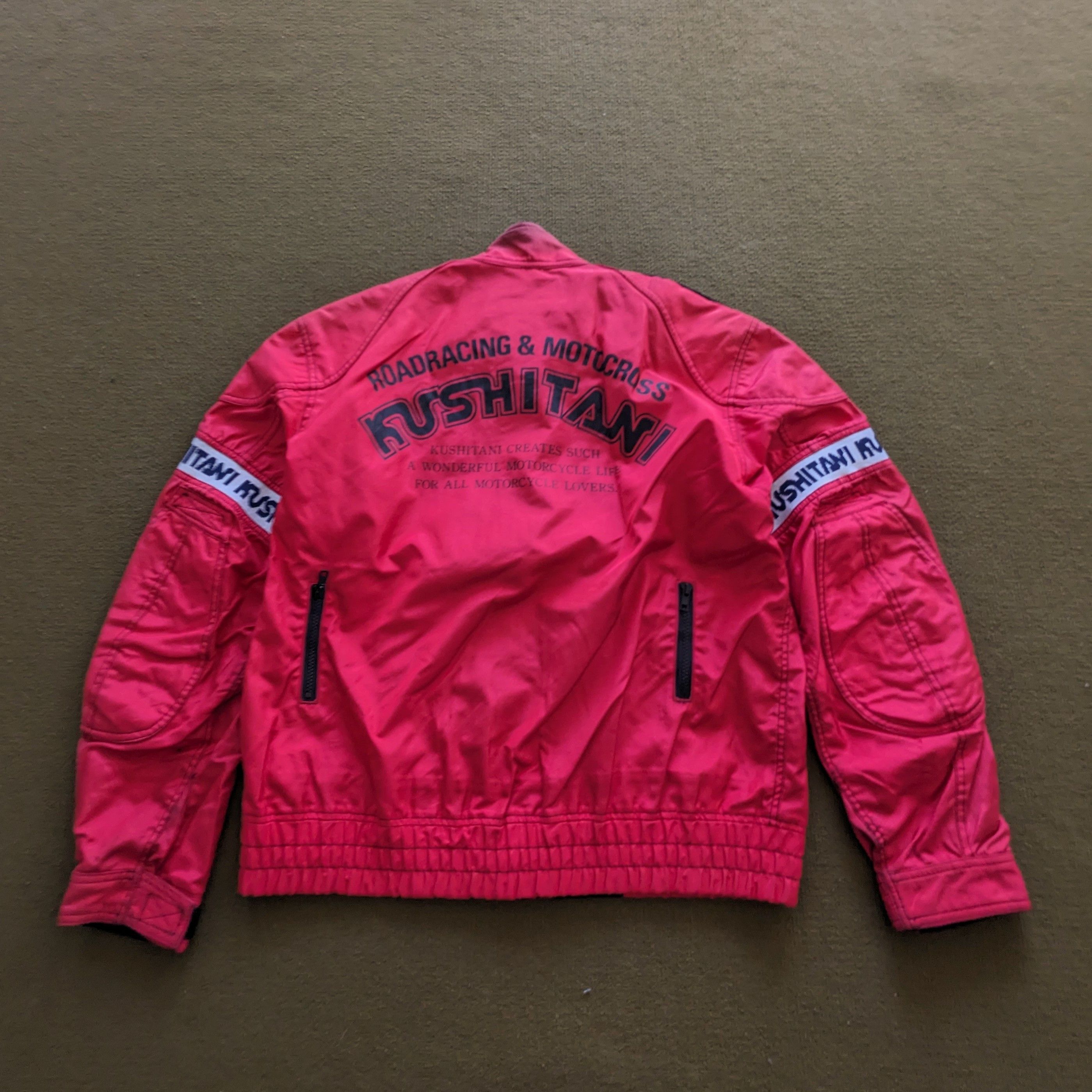 Vintage Vintage KUSHITANI Motorcycle Bomber Jacket Size US L / EU 52-54 / 3 - 1 Thumbnail