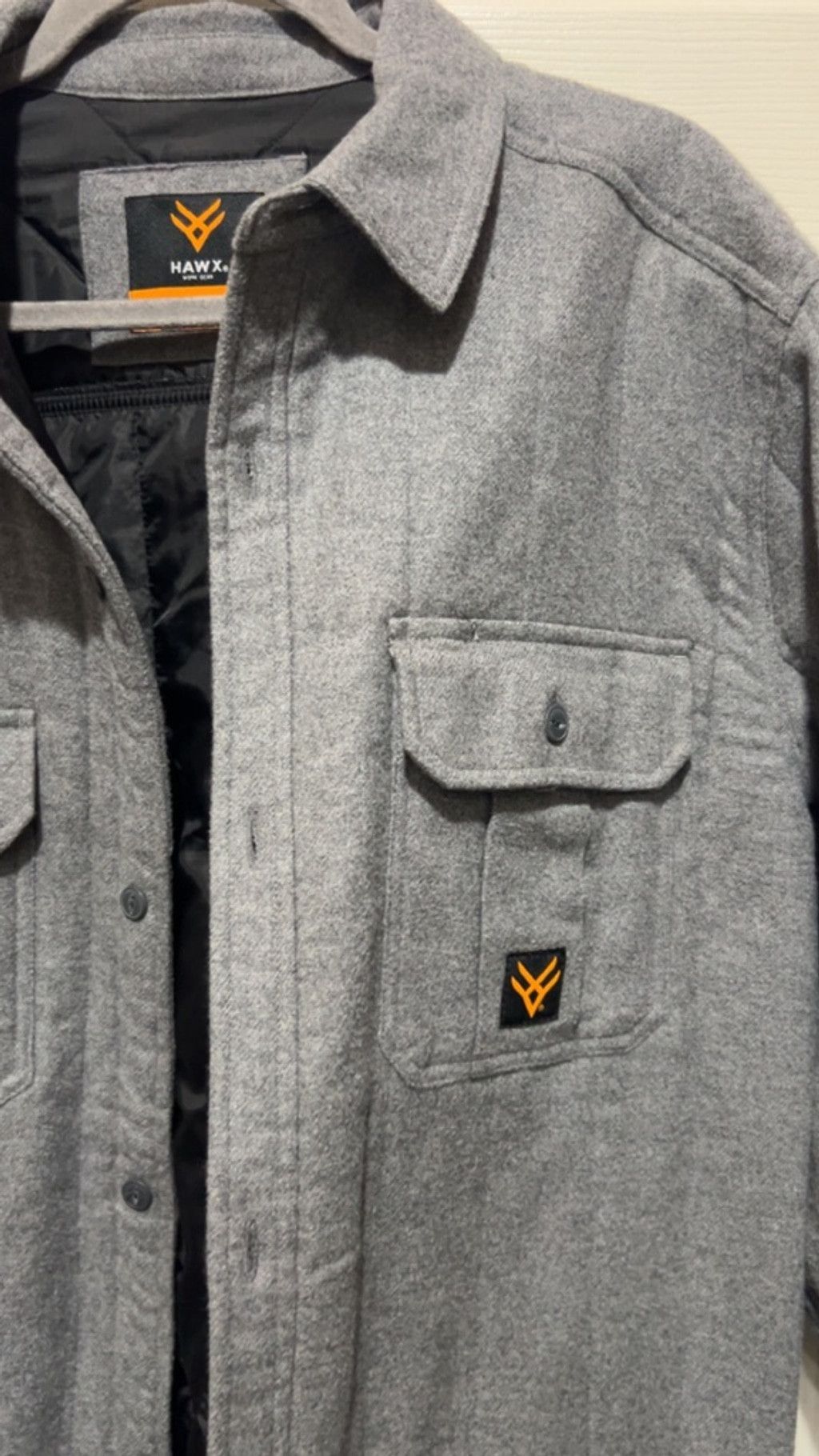 Other Men's HAWX Gray Lightweight Shirt Jacket L with Black Lining Size US L / EU 52-54 / 3 - 3 Thumbnail