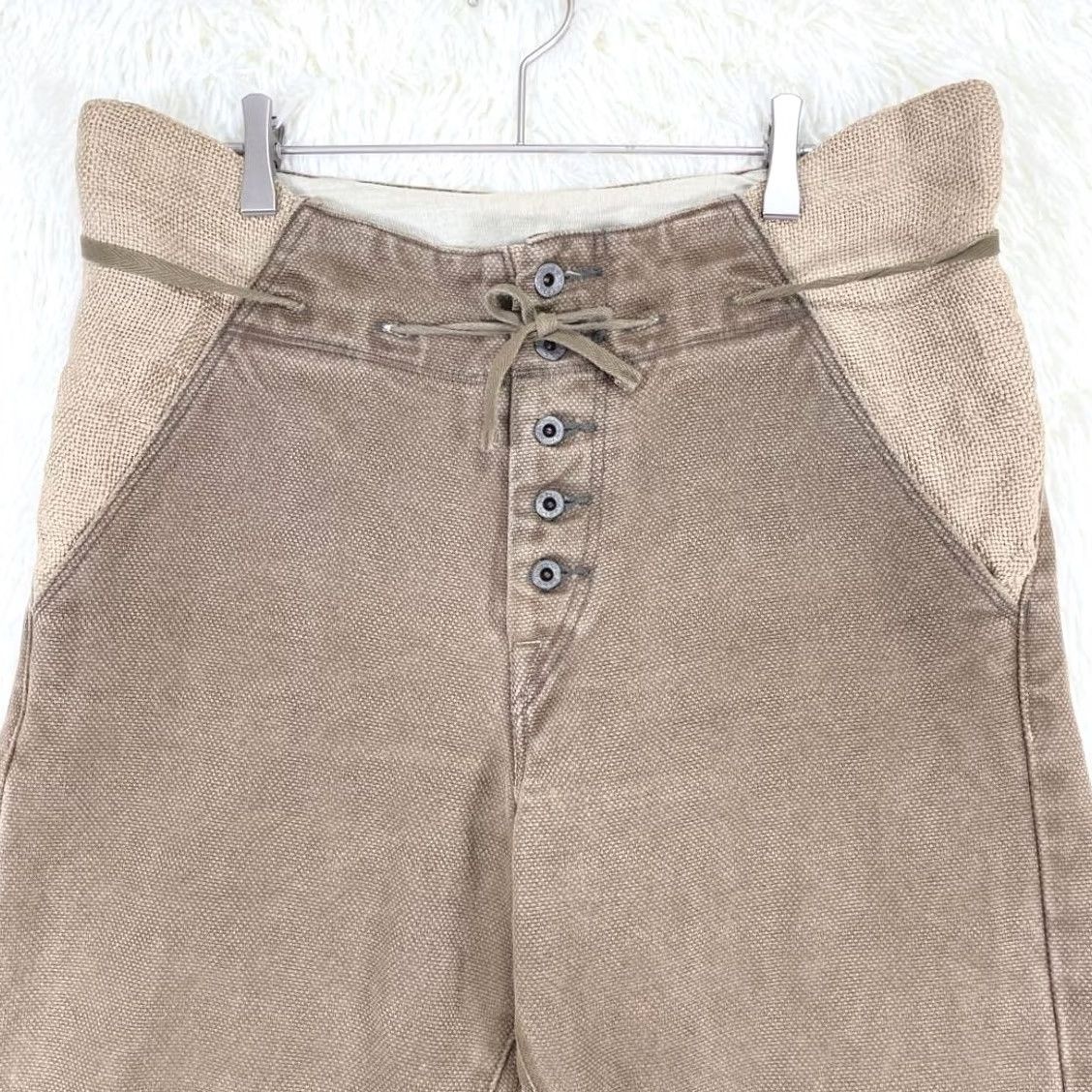 Kapital KAPITAL Men's Pants Brown Linen/Cotton Casual Size L USED Size US 33 - 6 Thumbnail