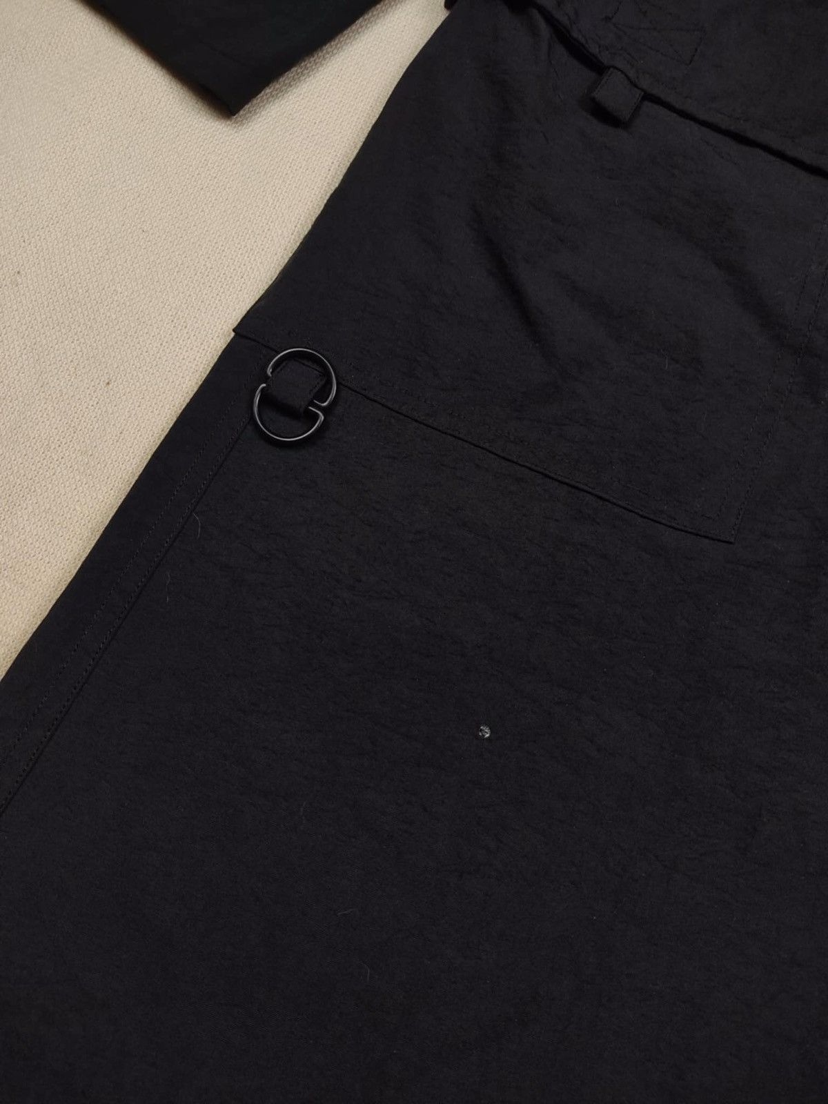 Fiorucci × Vintage Vintage 90s FIORUCCI Italy Black Nylon Long Jacket Size US M / EU 48-50 / 2 - 4 Thumbnail