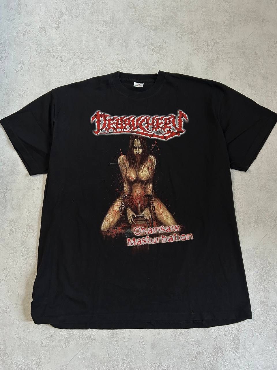 Band Tees Vintage Debauchery Chainsaw Masturbation Band Shirt Tee Size US XXL / EU 58 / 5 - 1 Thumbnail