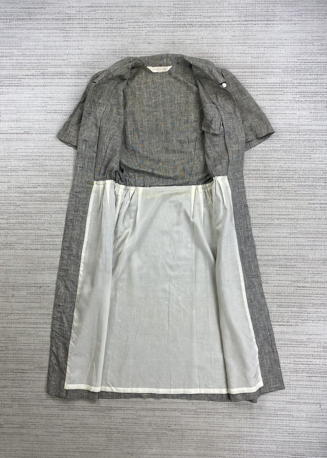 Burberry × Japanese Brand × Vintage Vintage Burberry Checked Full Button Stain Dress Size S / US 4 / IT 40 - 5 Thumbnail