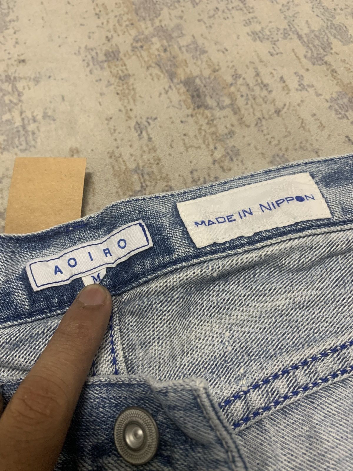 Japanese Brand AOIRO Japanese Distressed Denim Size US 32 / EU 48 - 14 Thumbnail