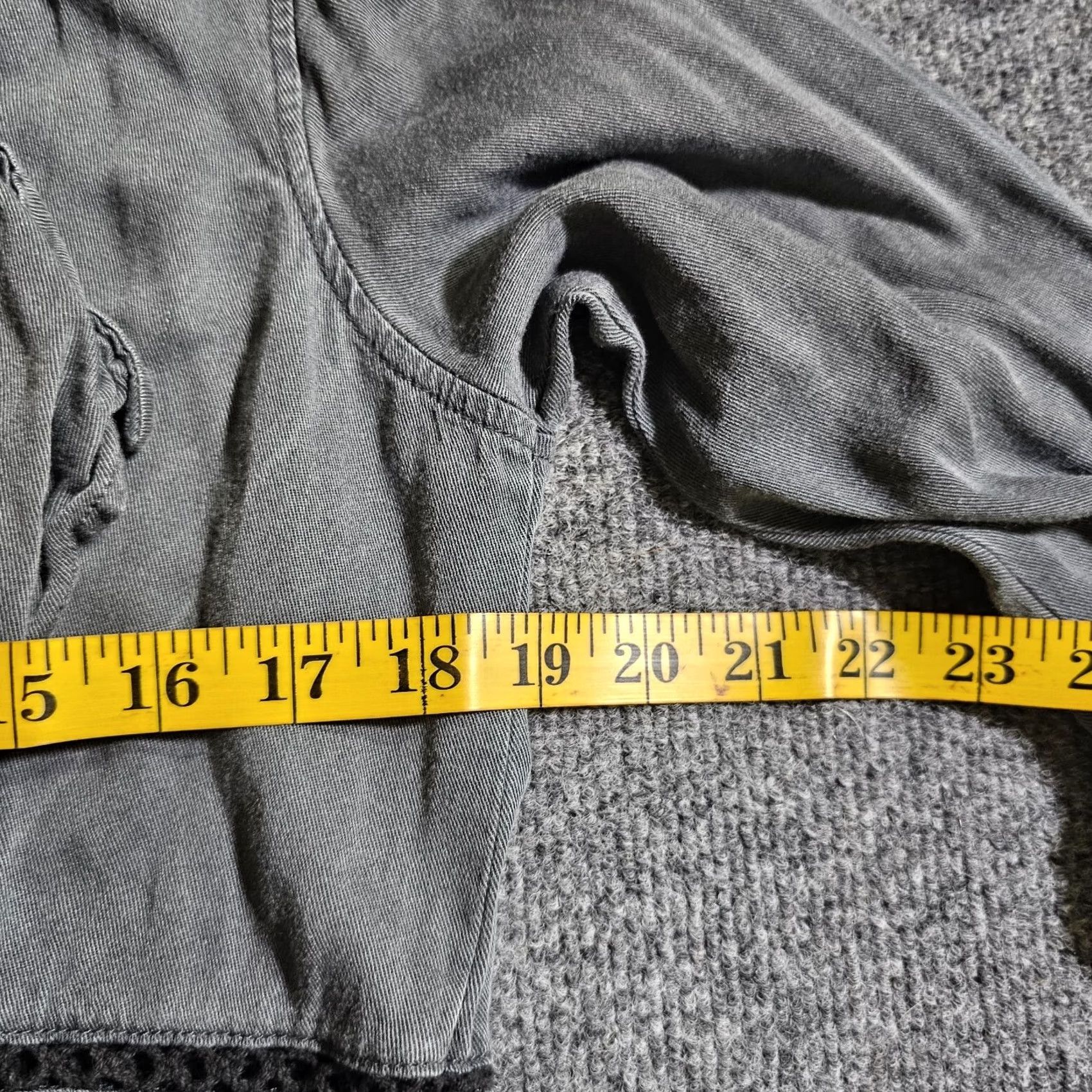 Vintage Knox Rose Top Jacket Women Medium Gray Open 3/4 Sleeve Boho A Line Casual Career Cardigan Mens Women Girls Boys Size M / US 6-8 / IT 42-44 - 5 Thumbnail